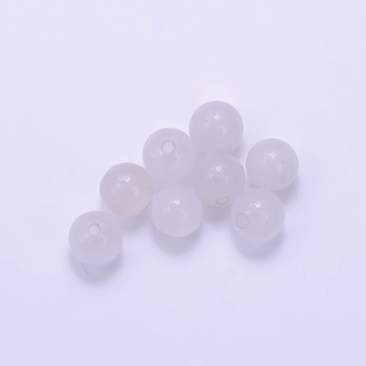 6mm Round Agate Natural Gemstone Bead Set | B913 - B914 - DLUXCA