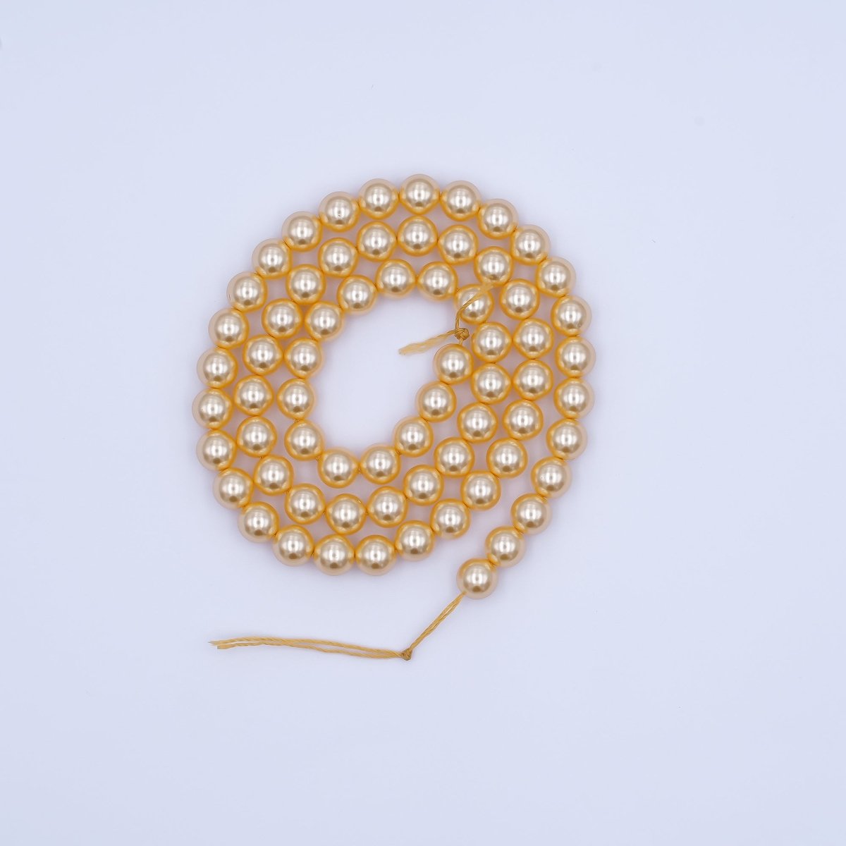 6mm Round White, Purple, Pink Shell Pearl Strand | WA - 2989 - WA - 3014 - DLUXCA