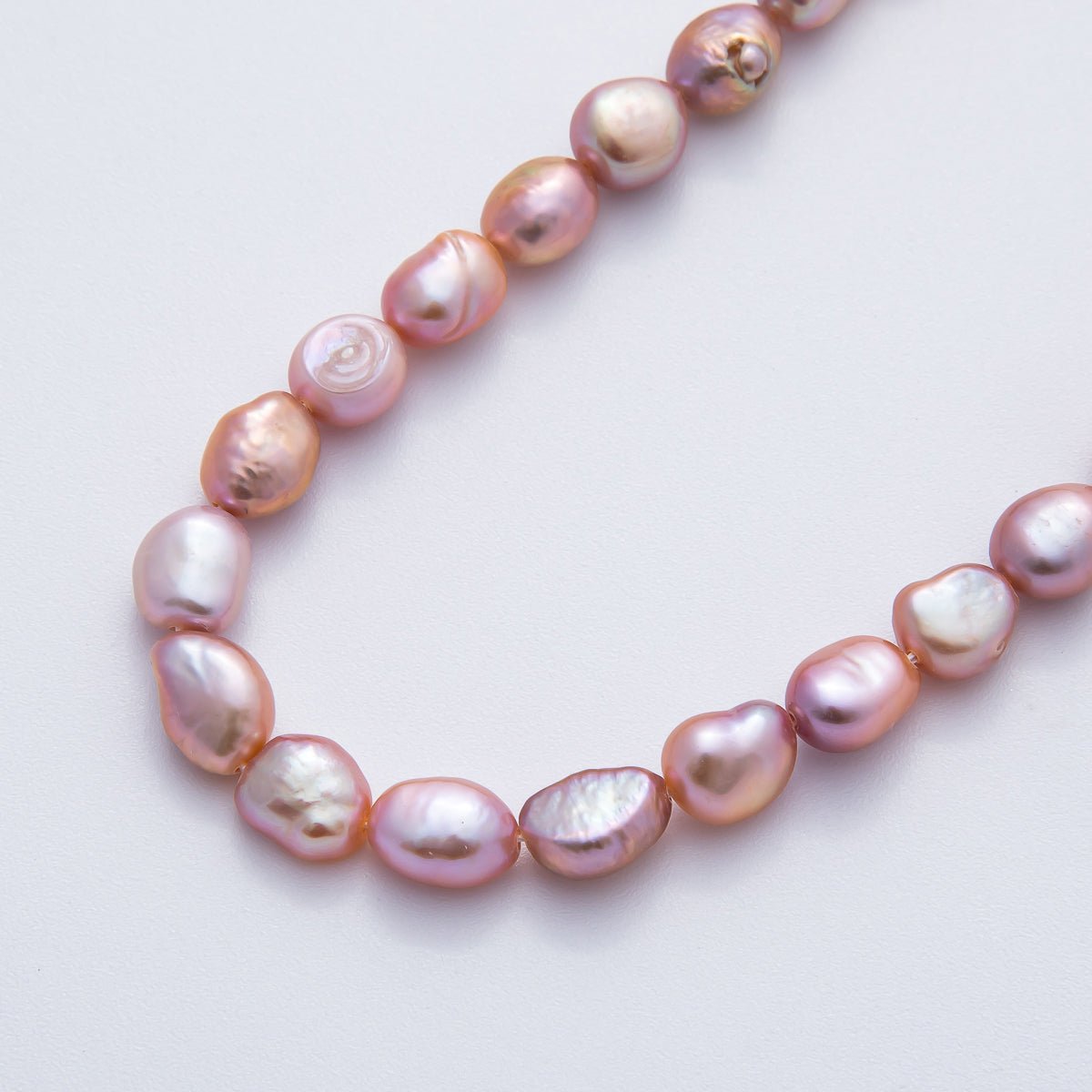 7.6mm Mauve Pink, Purple Freshwater Pearl Rice - Shaped Beads Strands | WA - 3501 WA - 3502 - DLUXCA