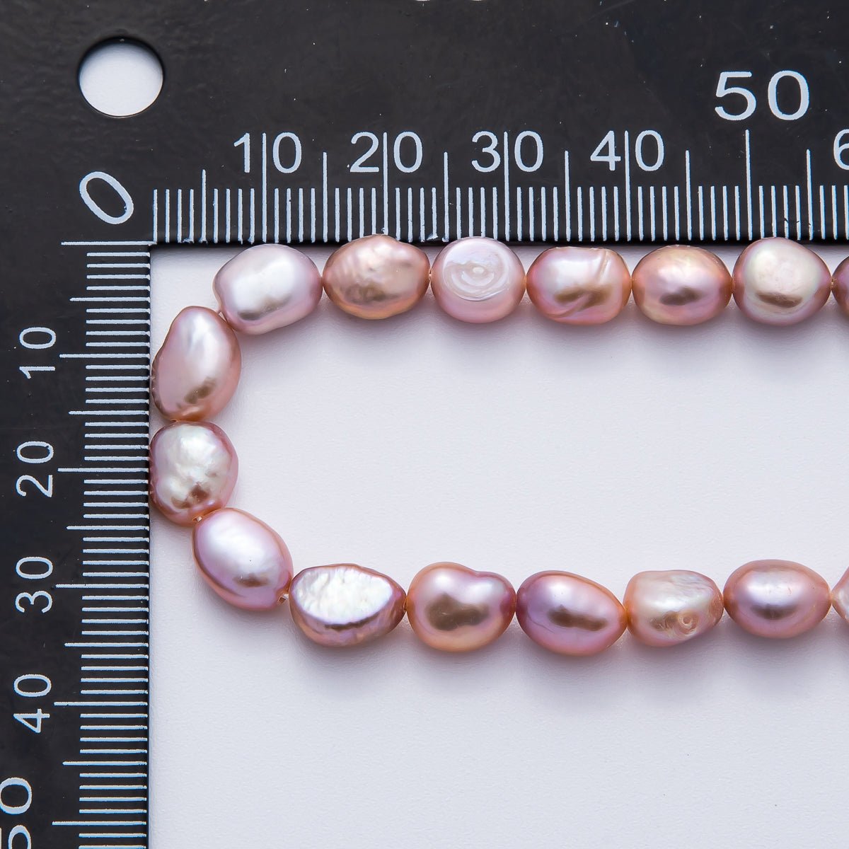 7.6mm Mauve Pink, Purple Freshwater Pearl Rice - Shaped Beads Strands | WA - 3501 WA - 3502 - DLUXCA