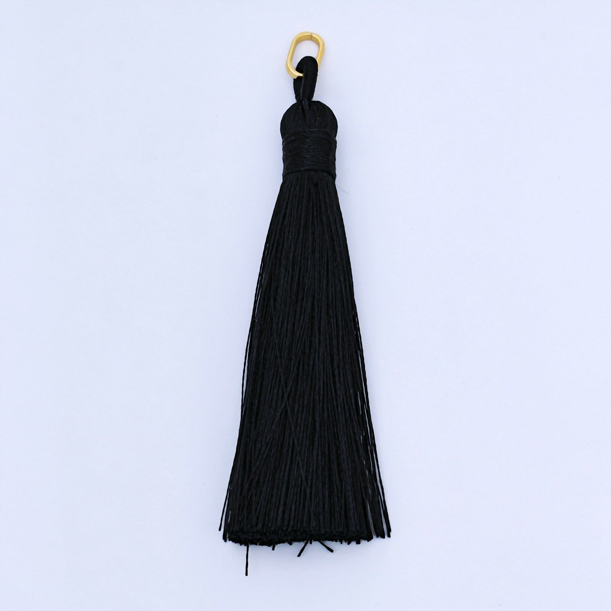 83mm Black Tassel Bail Drop Keychain Accessories Fringe Jewelry | Z1494 - Z1496 - DLUXCA