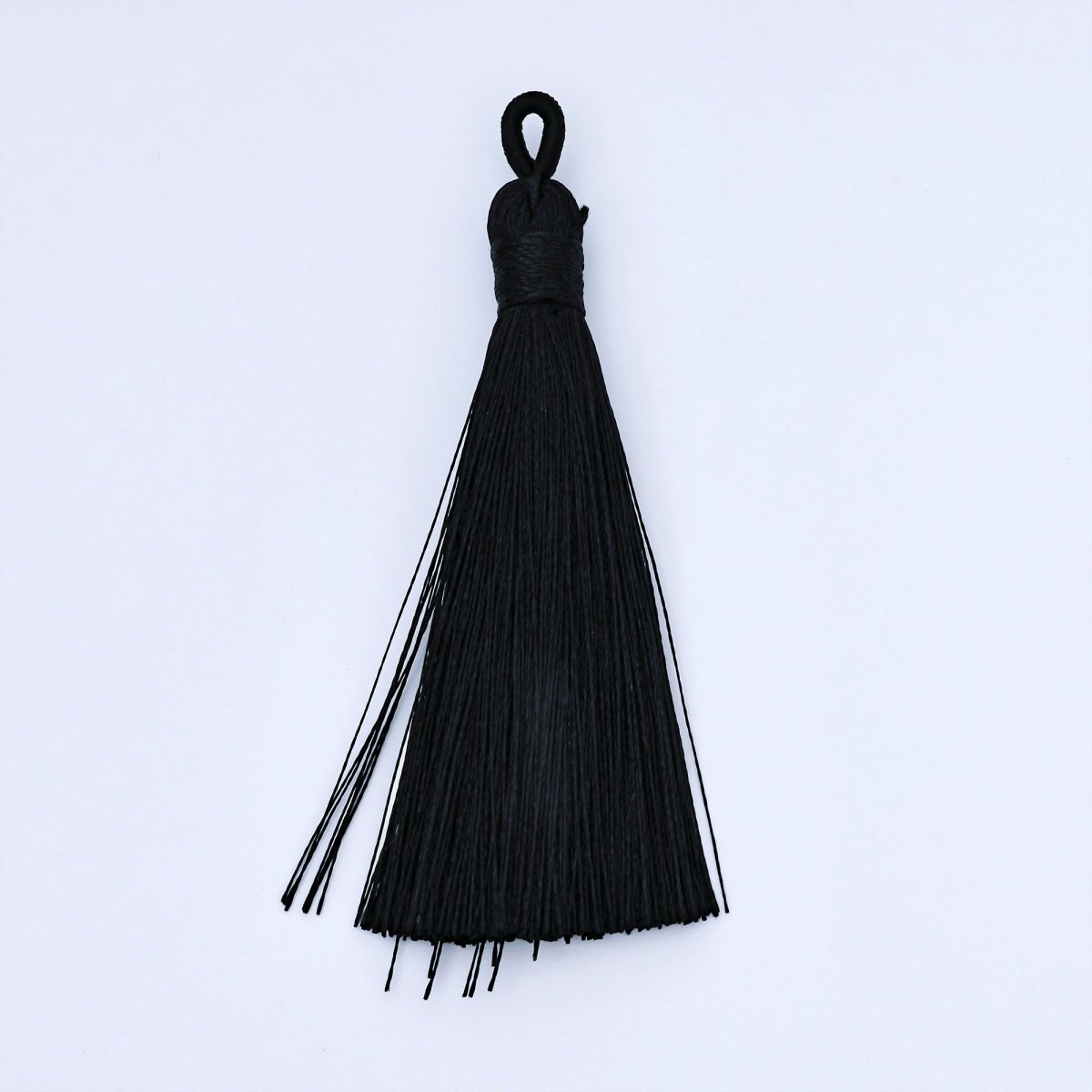 83mm Black Tassel Bail Drop Keychain Accessories Fringe Jewelry | Z1494 - Z1496 - DLUXCA