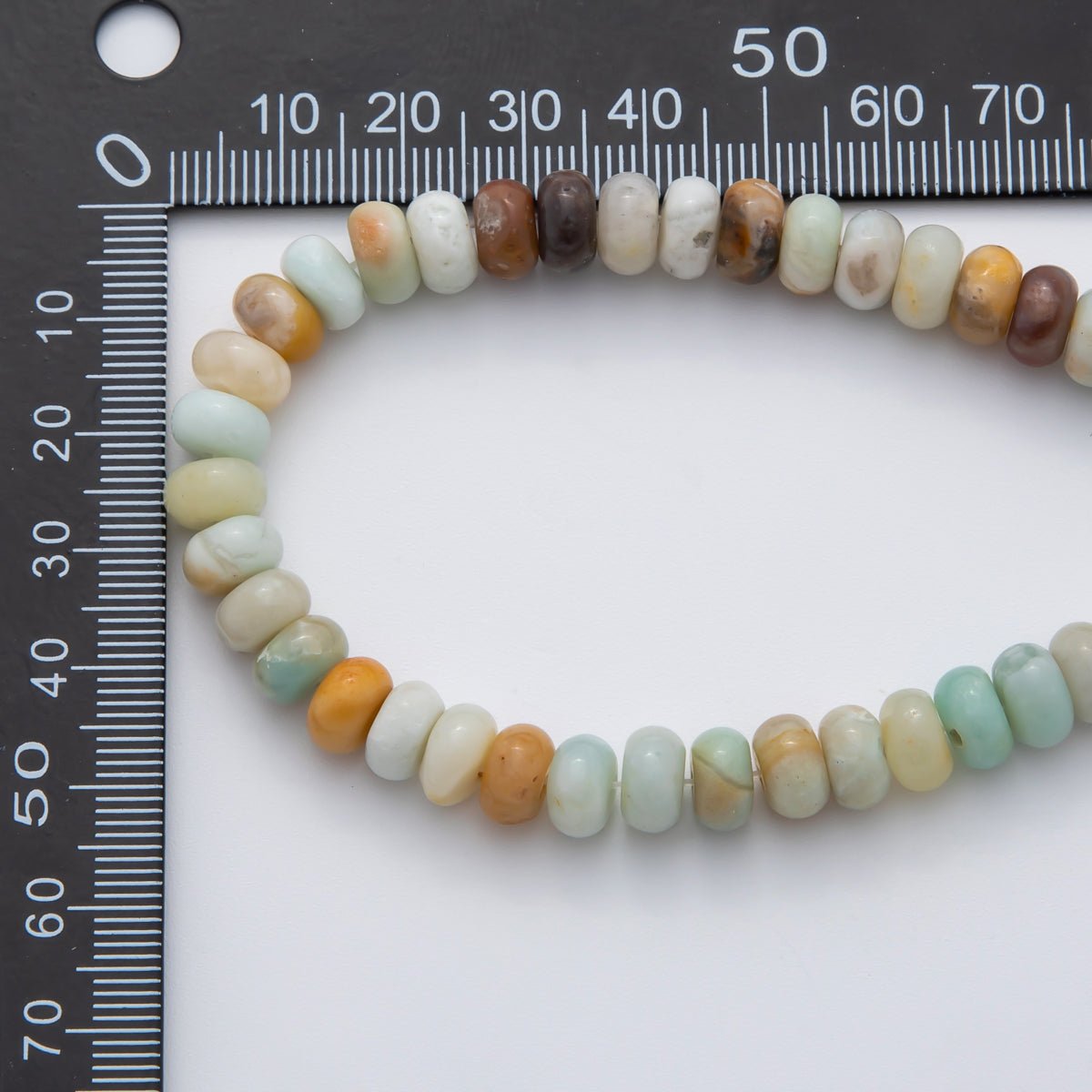 8mm Beautiful Mixed Color Gemstone Rondelle Beads 1 Strand Natural Stone Beads Around 15" WA409 - DLUXCA