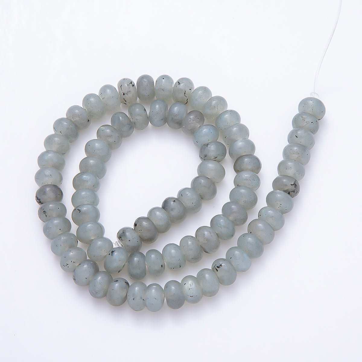 8mm Brown Tiger Eye, Grey Labradorite Rondelle Natural Gemstone Bead Strand Finding | WA-01441 WA-01460 - DLUXCA