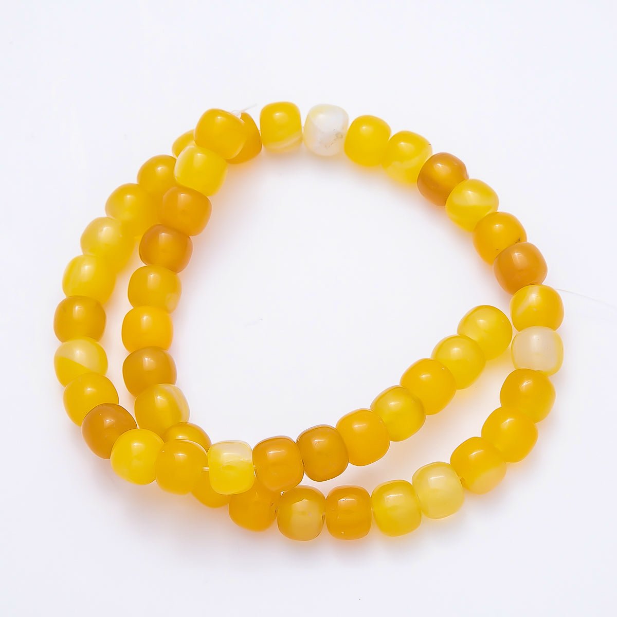 9.5mm x 7.5mm Yellow Citrine, Orange Citrine, White Quartz, Aventurine Nero Marquina Natural Gemstone Wide Rondelle Bead Strand Finding | WA-04772 ~ WA-04775 - DLUXCA