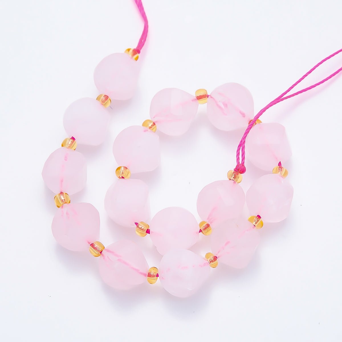 9mm Natural Gemstone Round Multifaceted Beads Strand Finding | WA-04760 ~ WA-04770 - DLUXCA