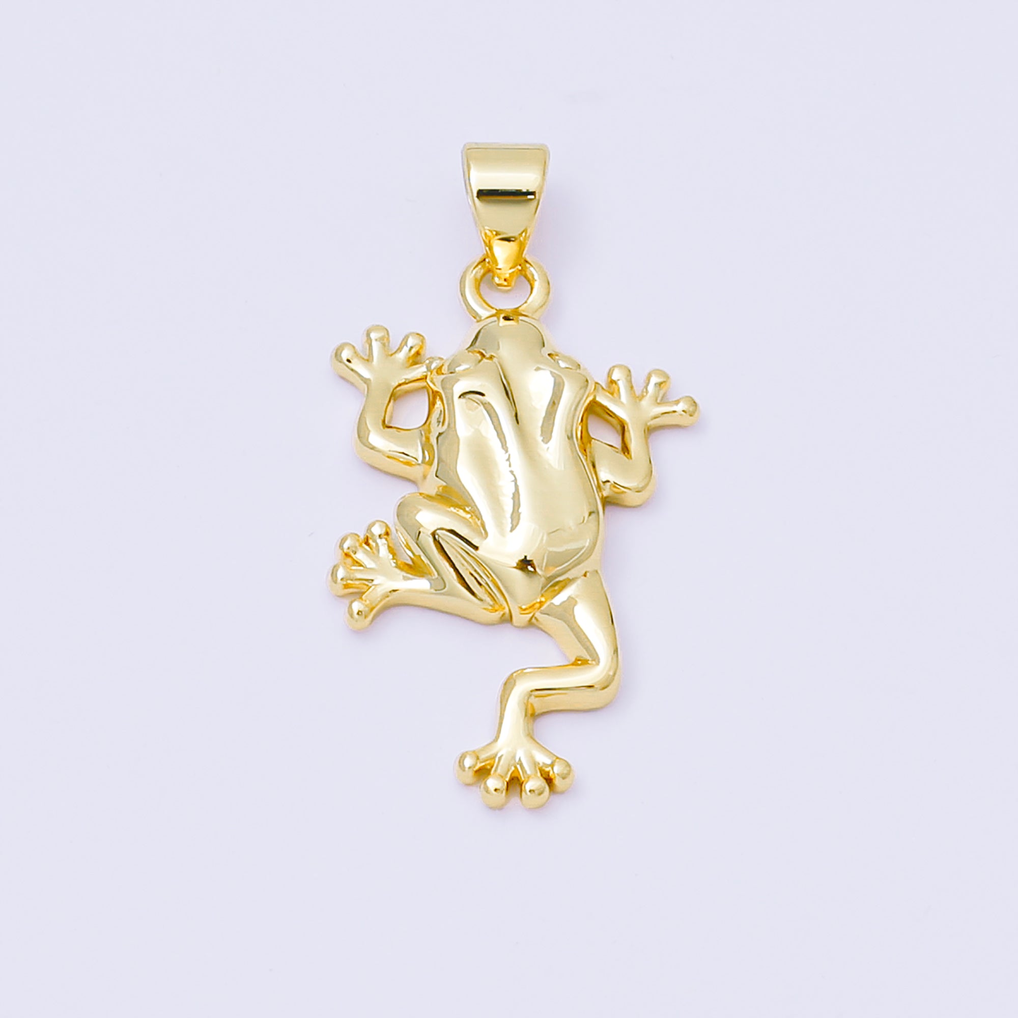 24K Gold Filled 25.5mm Amphibian Frog Animal Pendant | AA1610