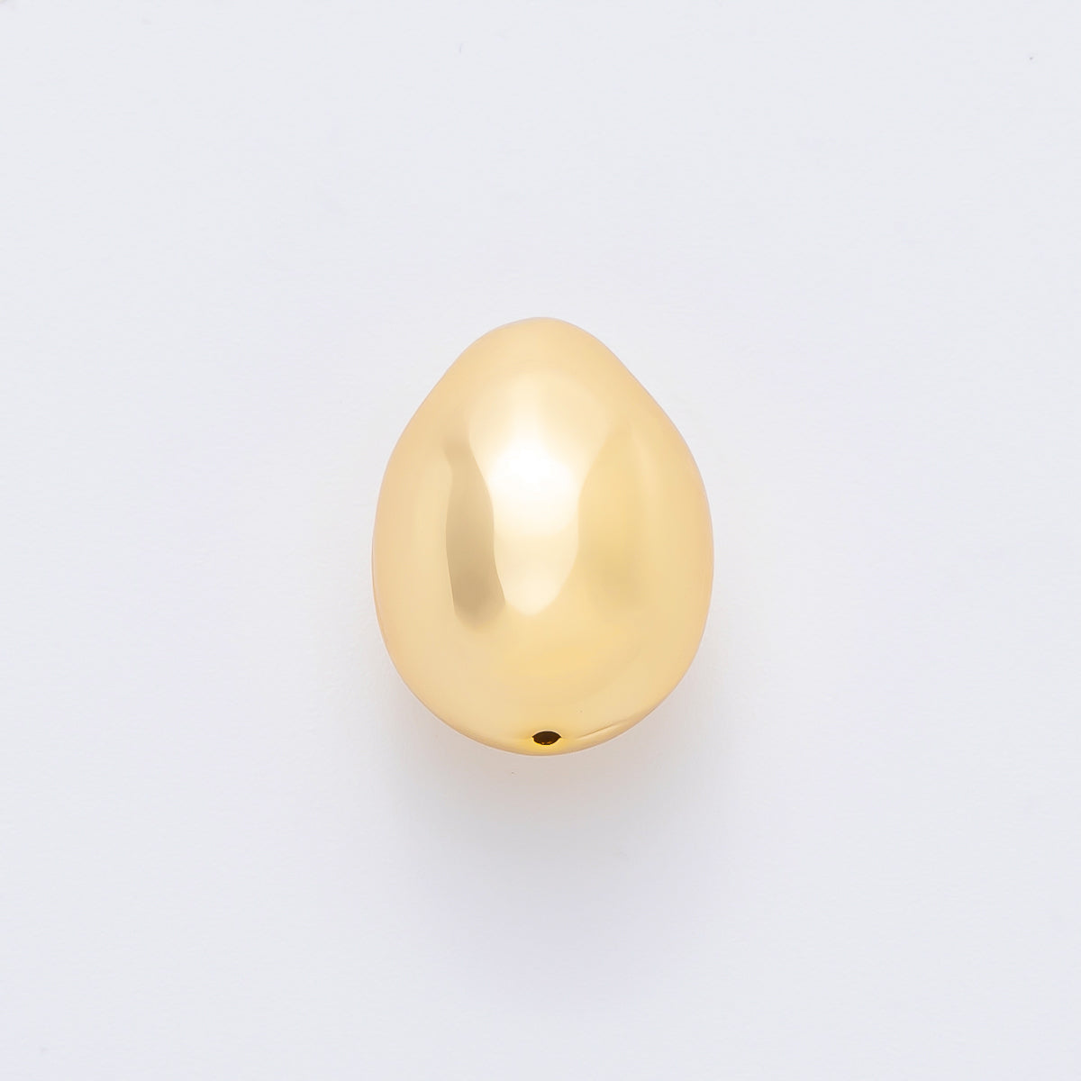 18K Gold Filled 20.6mm Teardrop Molten Minimalist Bead | AF1048