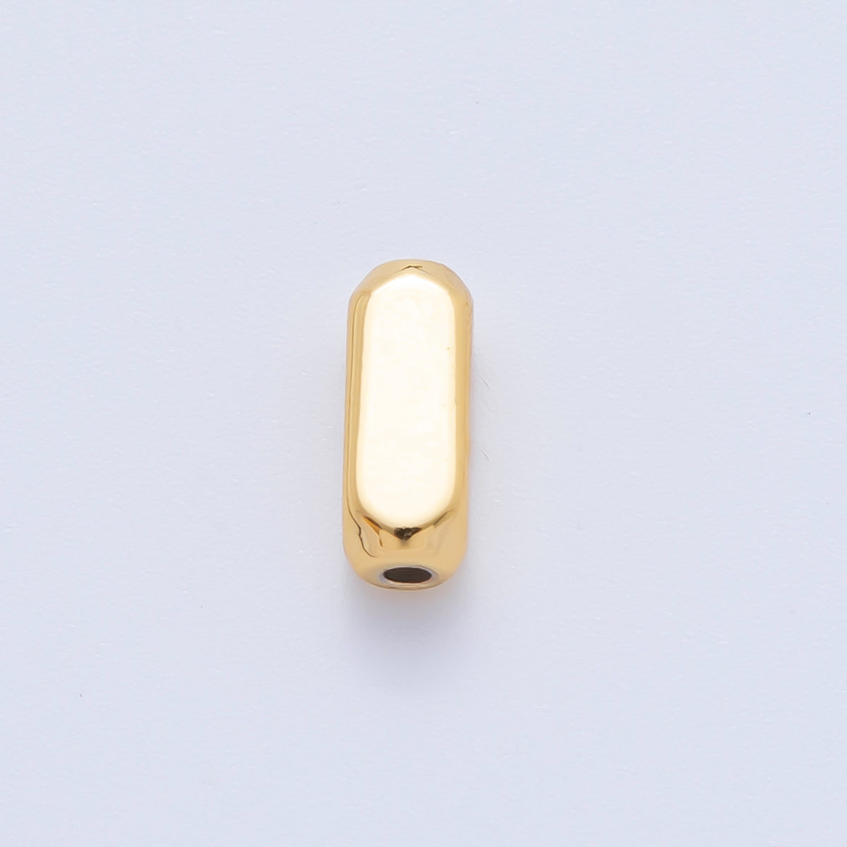 18K Gold Filled 10mm Chunky Tube Slider Bead Spacer 10pcs | AF-A1061
