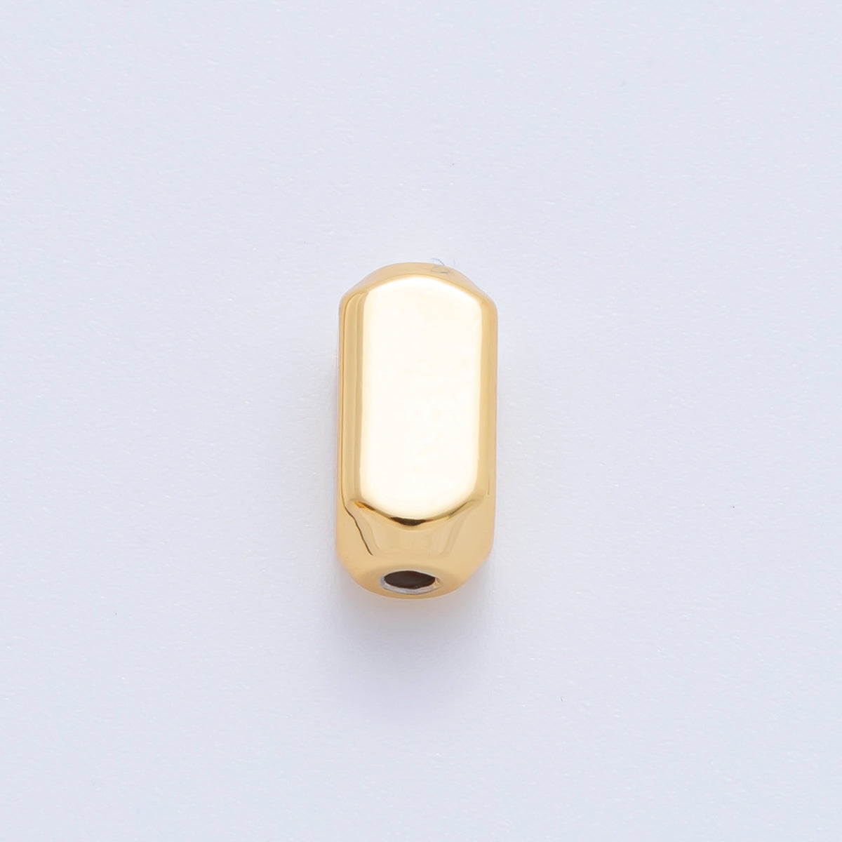 18K Gold Filled 10mm Bold Bar Tube Slider Bead Spacer 10pcs | AF-A1062