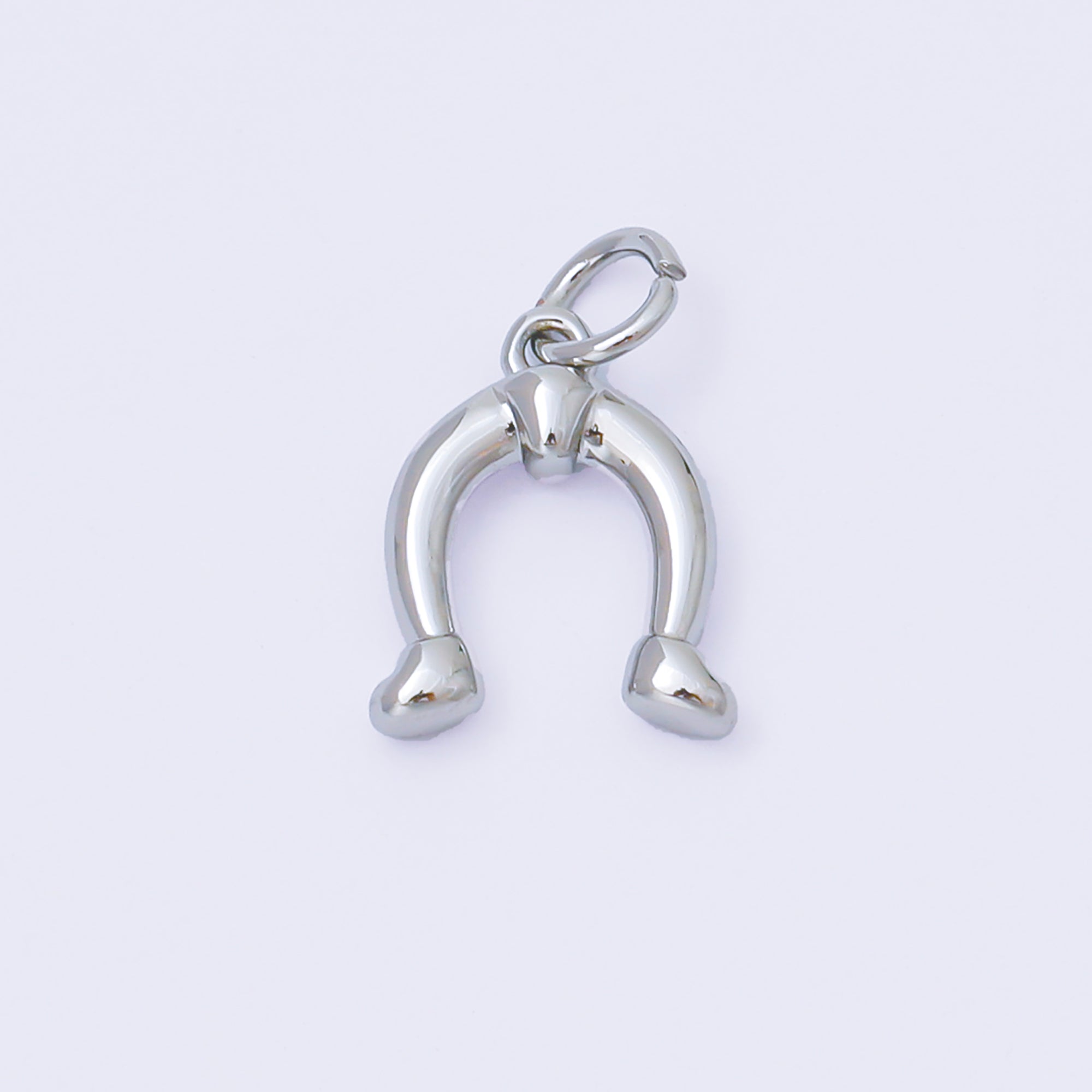 24K Gold Filled 13mm Minimalist Farm Horseshoe Charm in Gold & Silver | AF1253