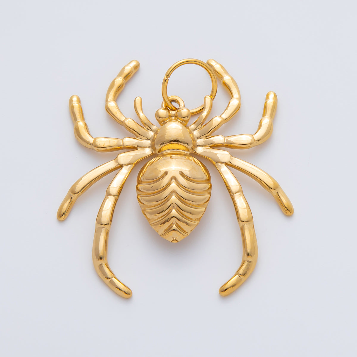 18K Gold Plated 44mm 8-Legged Spider Arachnida Charm | AF1419