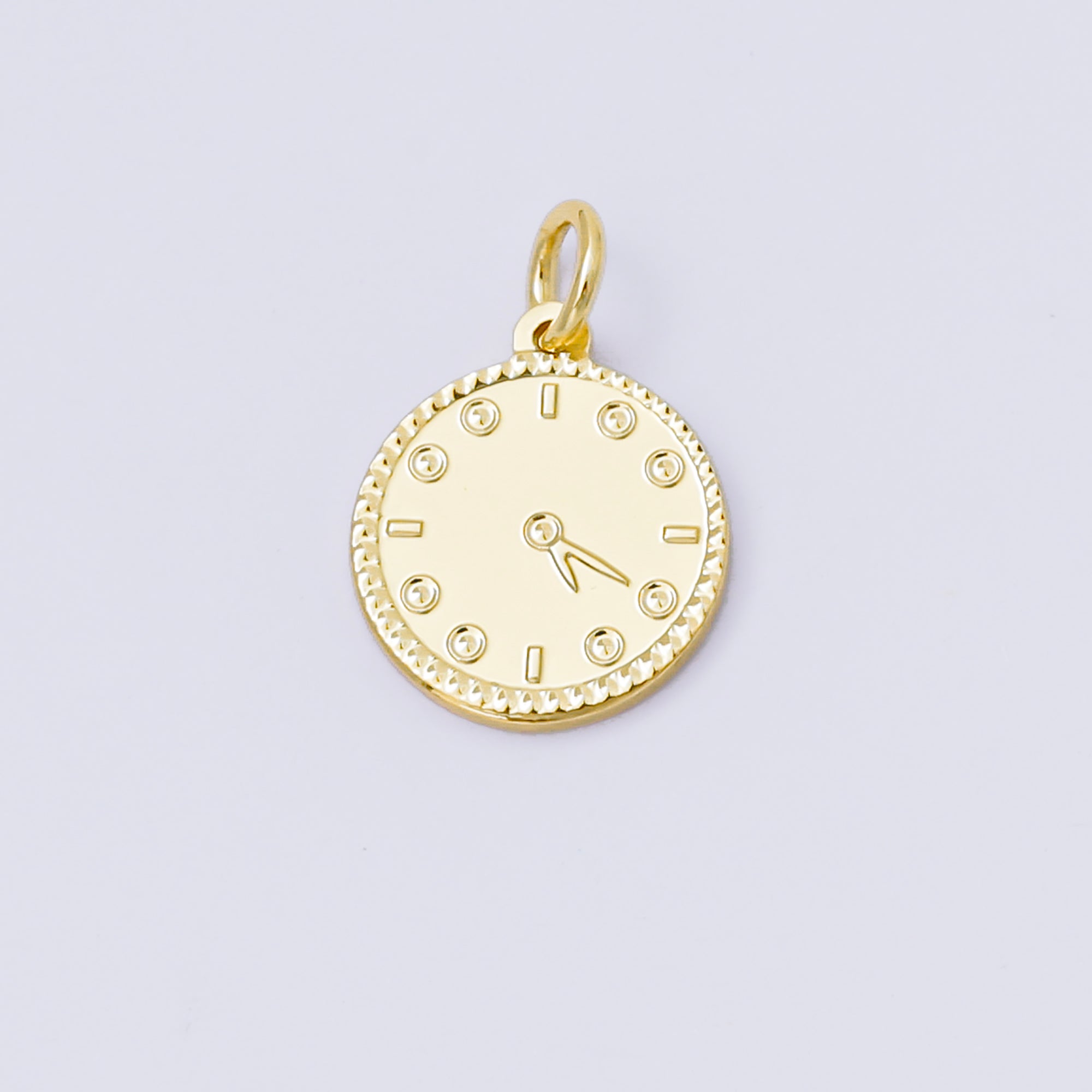 24K Gold Filled 14mm Flowers, Heart, Star Golden Coin Drop Charm | AF1529 ~ AF1531