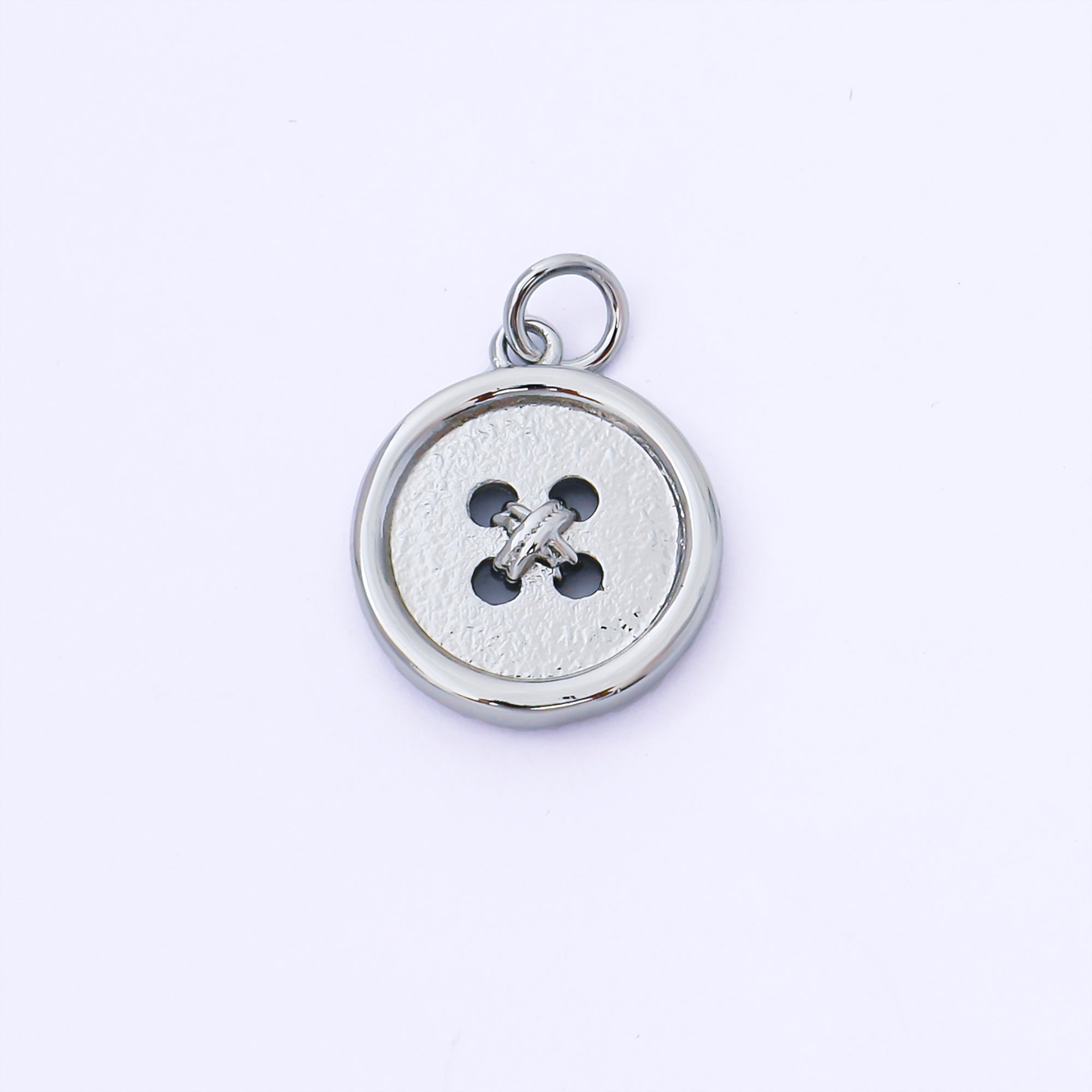24K Gold Filled 17mm Clothes Buttons Charm in Gold & Silver | AF1548