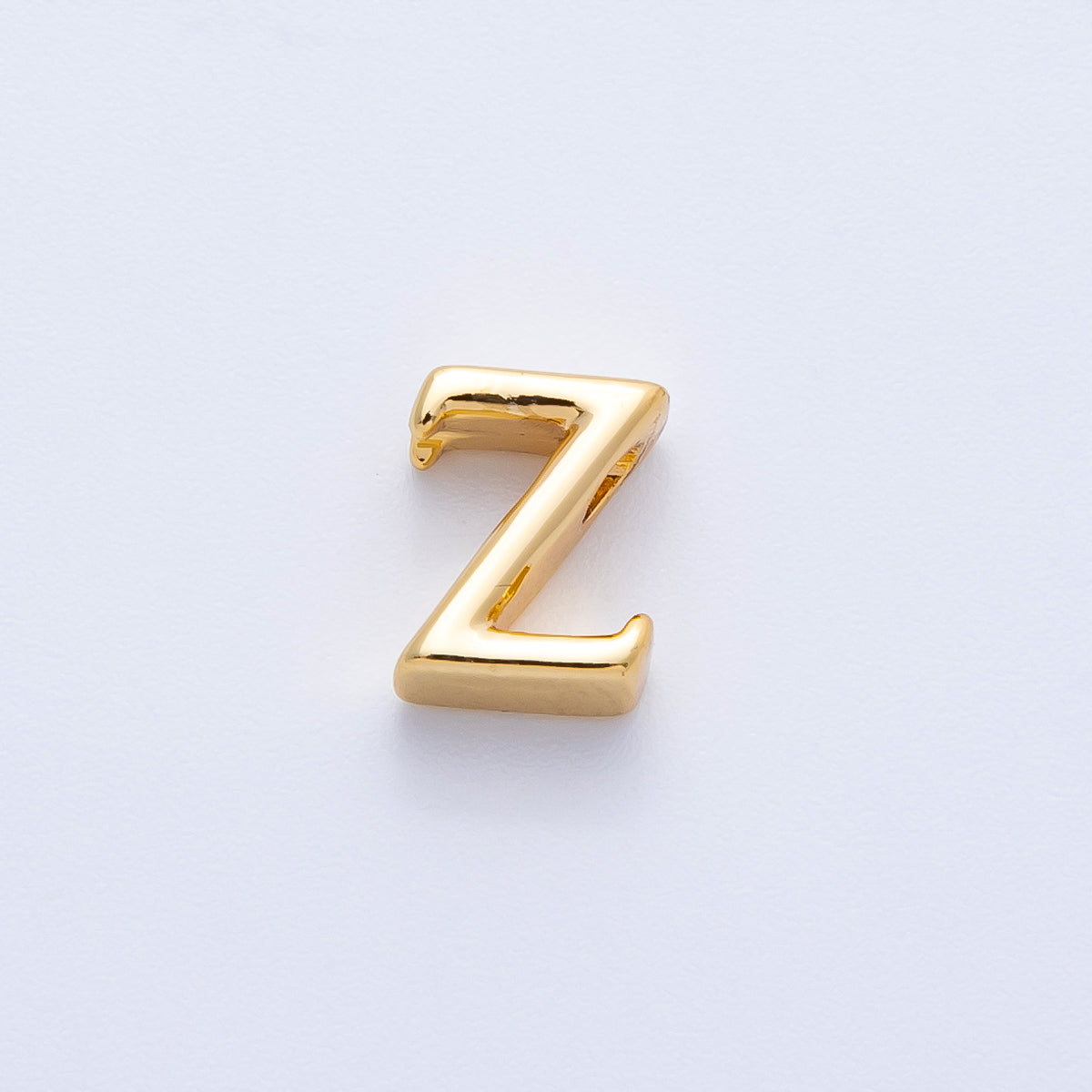 16K Gold Filled 8.5mm Minimalist Greek Initial Alphabet Letter Personalized Bead | AF235 - AF246
