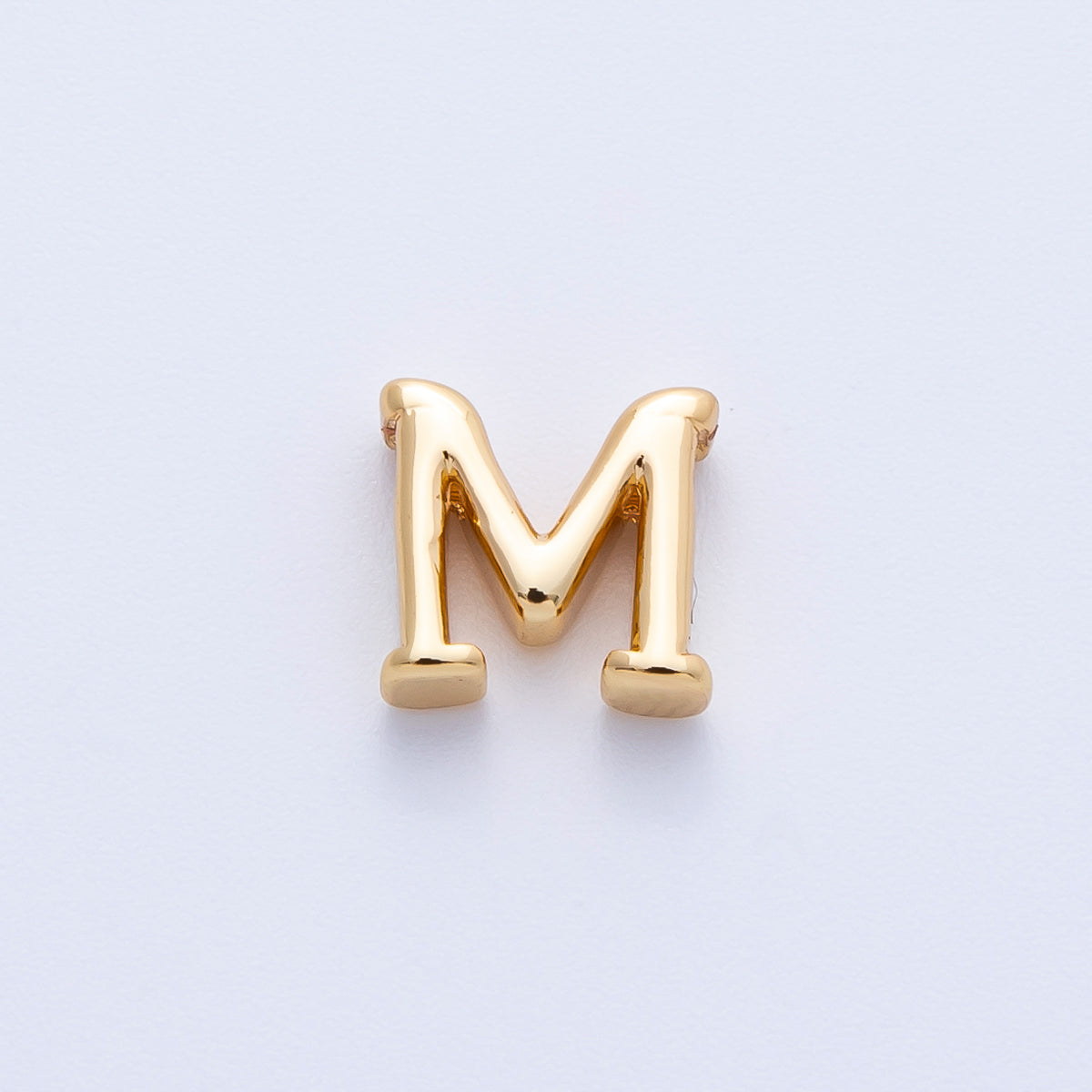 16K Gold Filled 8.5mm Minimalist Greek Initial Alphabet Letter Personalized Bead | AF235 - AF246