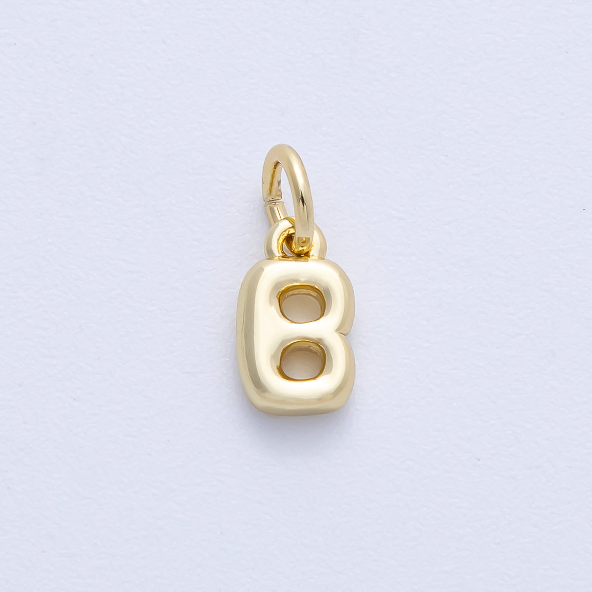 14K Gold Filled 9mm Initial Letter Chubby Balloon Alphabet Charm | AF-261-AF273