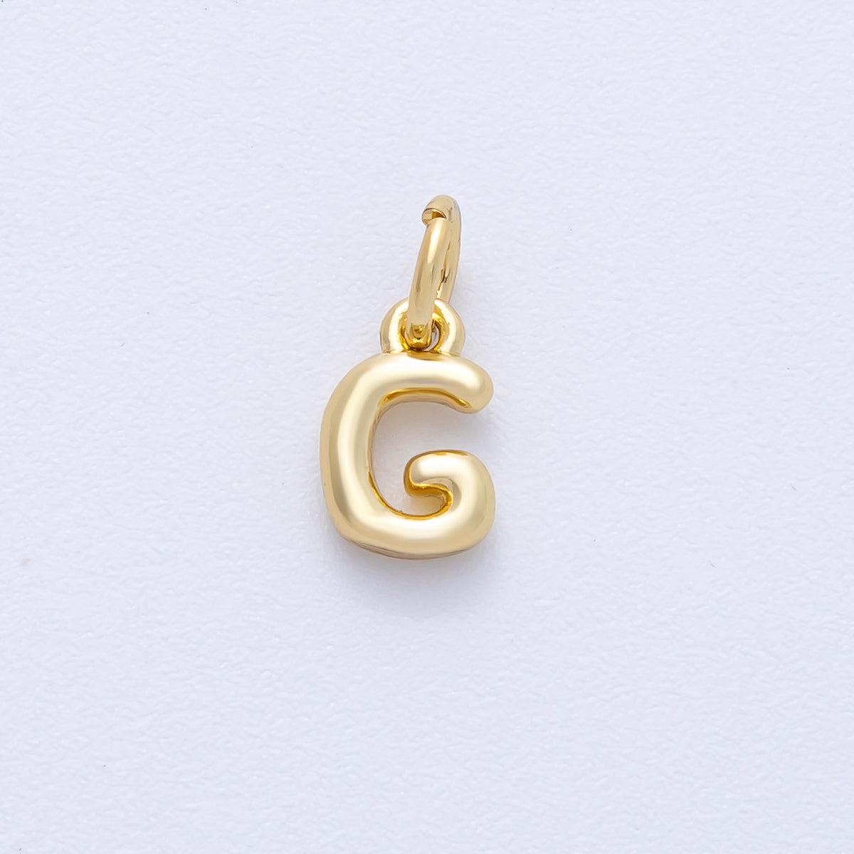 14K Gold Filled 9mm Initial Letter Chubby Balloon Alphabet Charm | AF-261-AF273