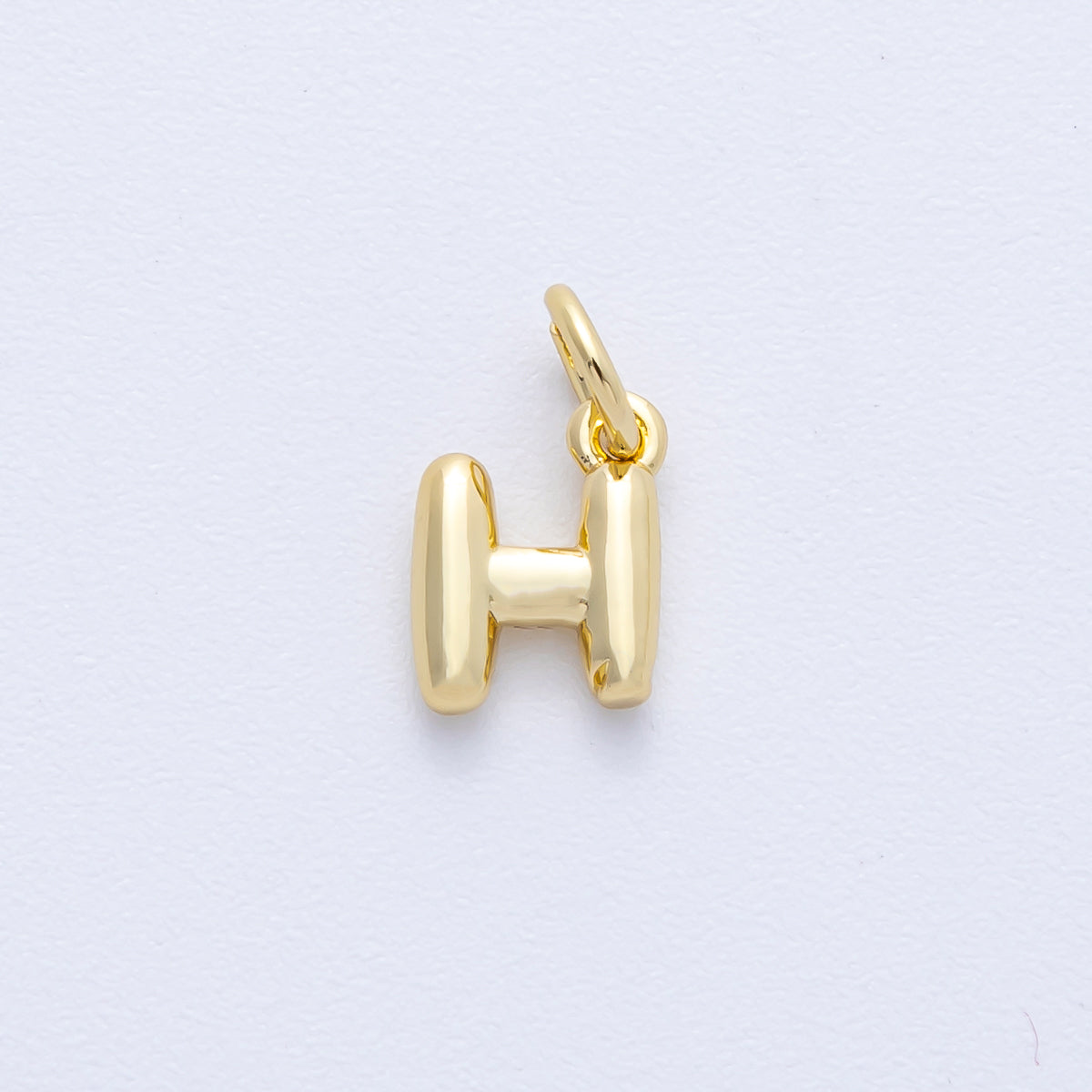 14K Gold Filled 9mm Initial Letter Chubby Balloon Alphabet Charm | AF-261-AF273