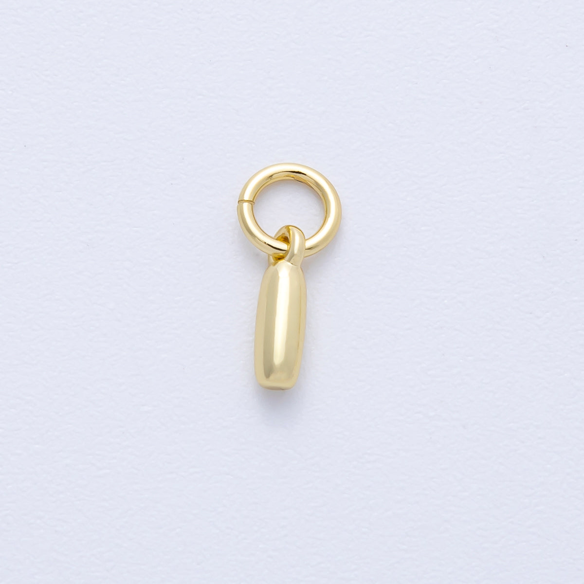 14K Gold Filled 9mm Initial Letter Chubby Balloon Alphabet Charm | AF-261-AF273