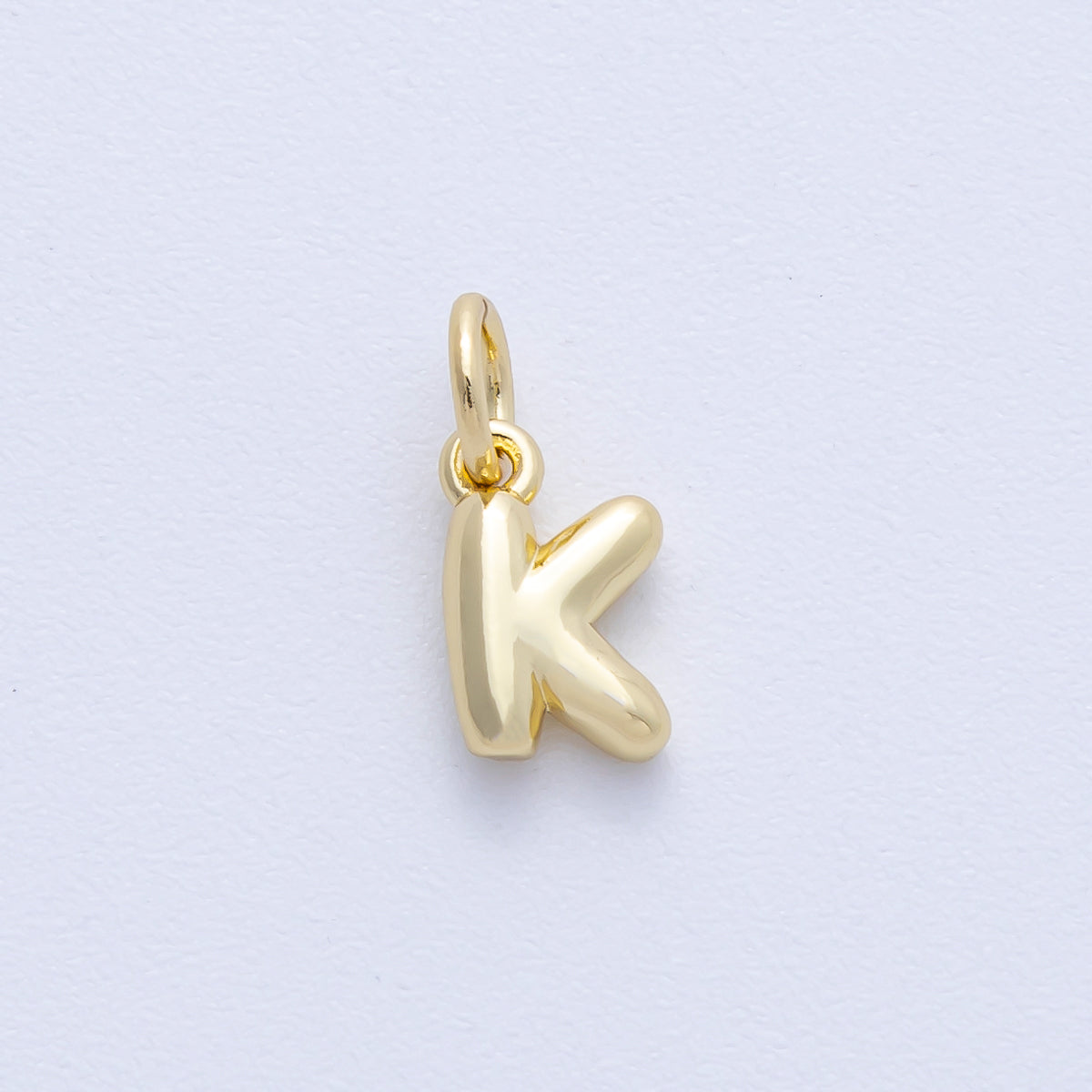 14K Gold Filled 9mm Initial Letter Chubby Balloon Alphabet Charm | AF-261-AF273