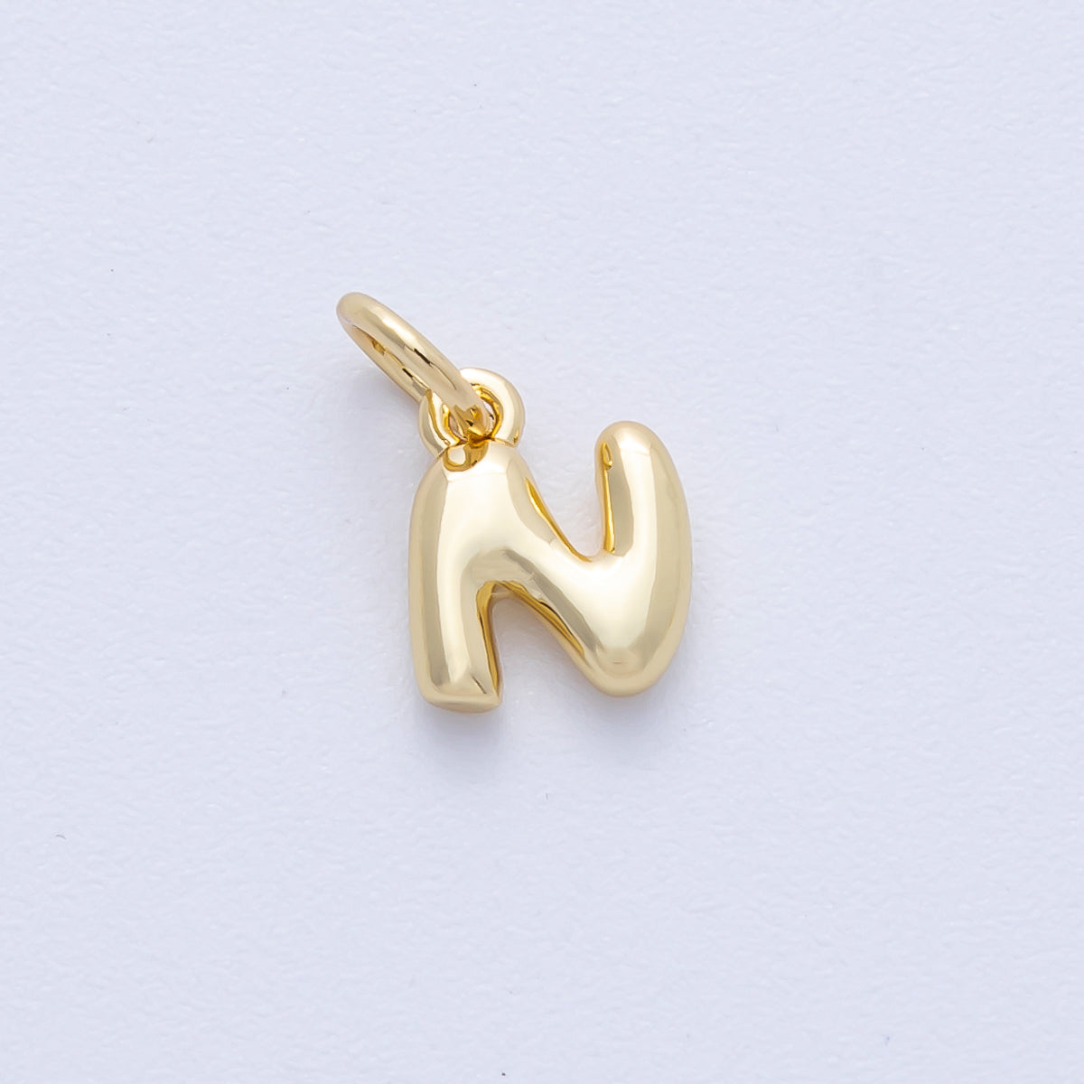 14K Gold Filled 9mm Initial Letter Chubby Balloon Alphabet Charm | AF-261-AF273