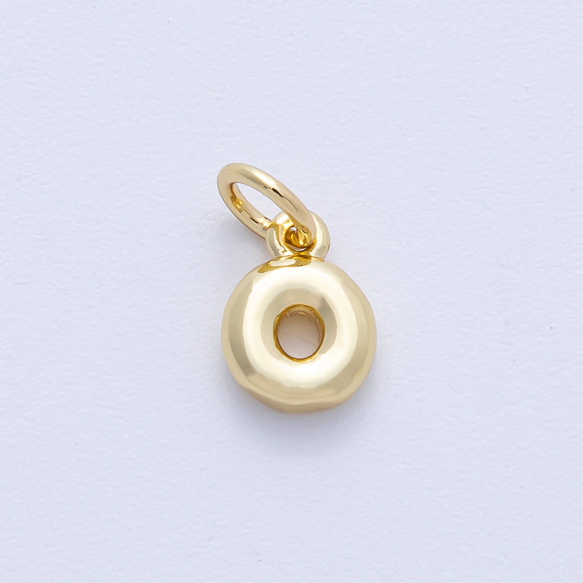 14K Gold Filled 9mm Initial Letter Chubby Balloon Alphabet Charm | AF-261-AF273