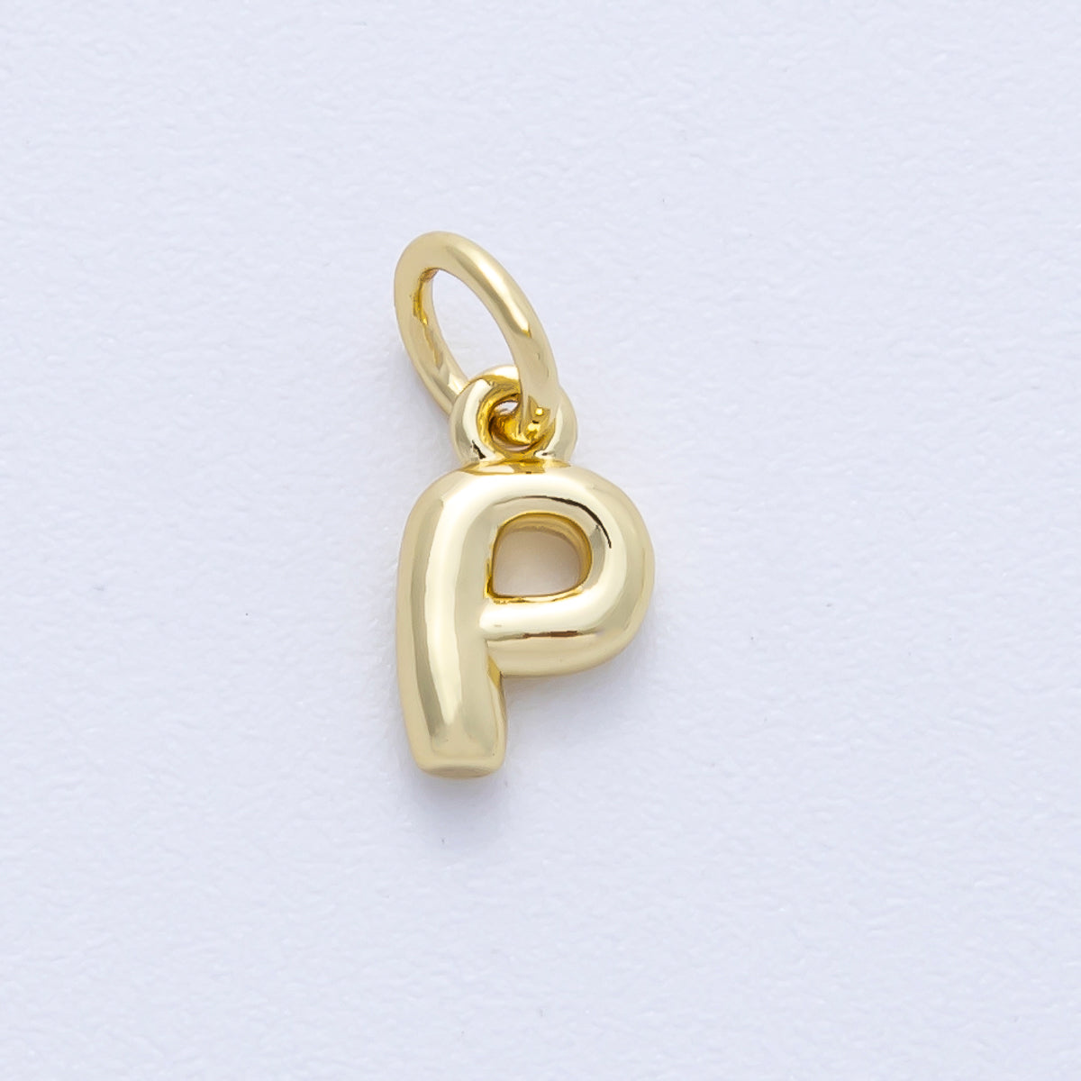 14K Gold Filled 9mm Initial Letter Chubby Balloon Alphabet Charm | AF-261-AF273