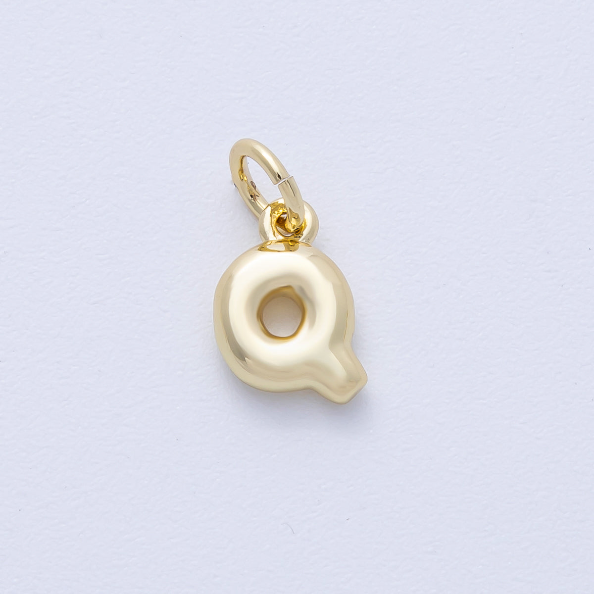 14K Gold Filled 9mm Initial Letter Chubby Balloon Alphabet Charm | AF-261-AF273