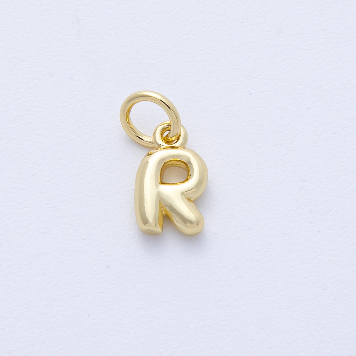 14K Gold Filled 9mm Initial Letter Chubby Balloon Alphabet Charm | AF-261-AF273