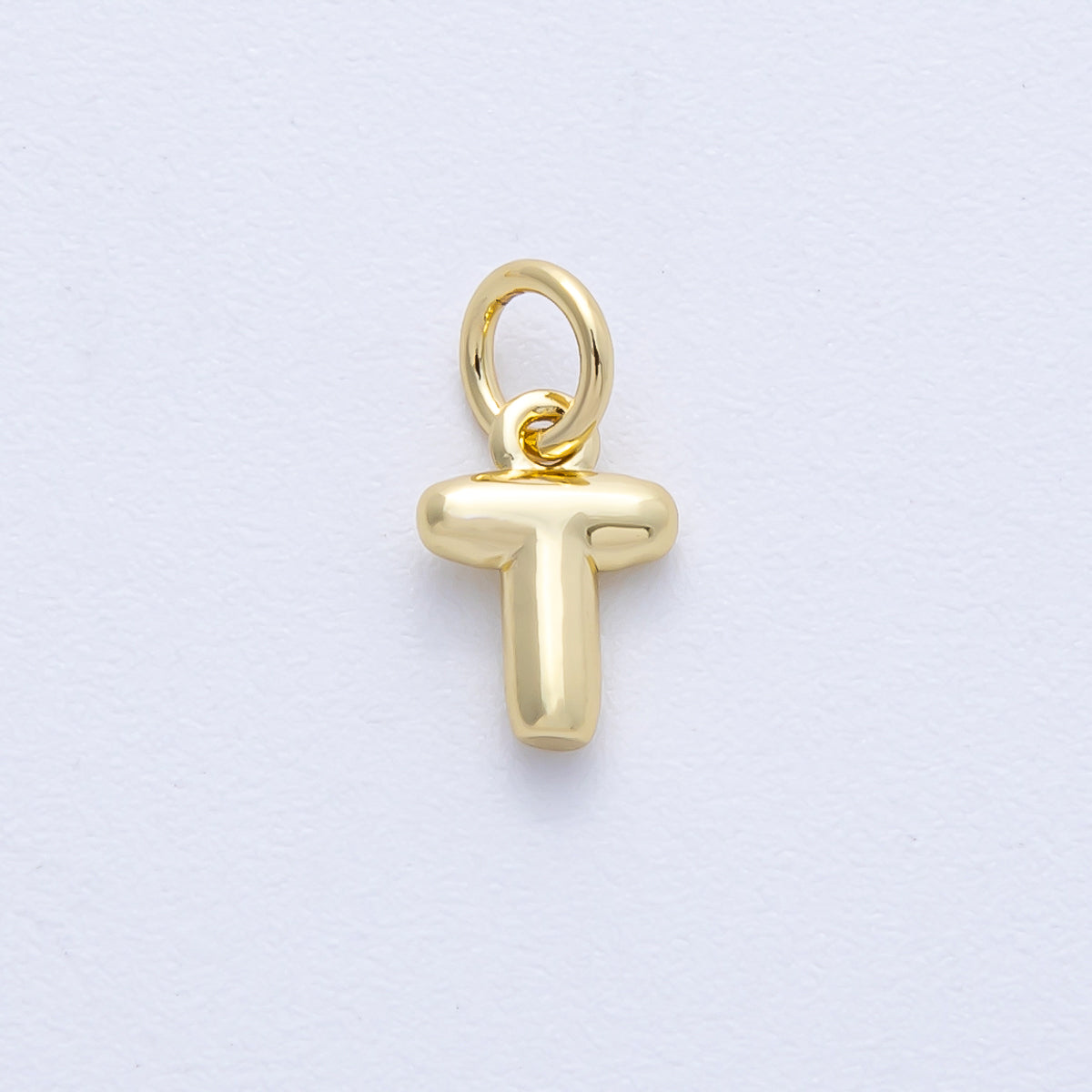 14K Gold Filled 9mm Initial Letter Chubby Balloon Alphabet Charm | AF-261-AF273