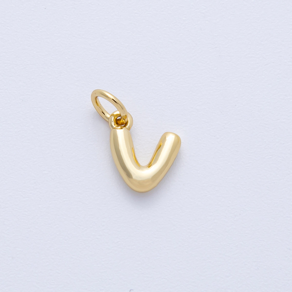 14K Gold Filled 9mm Initial Letter Chubby Balloon Alphabet Charm | AF-261-AF273
