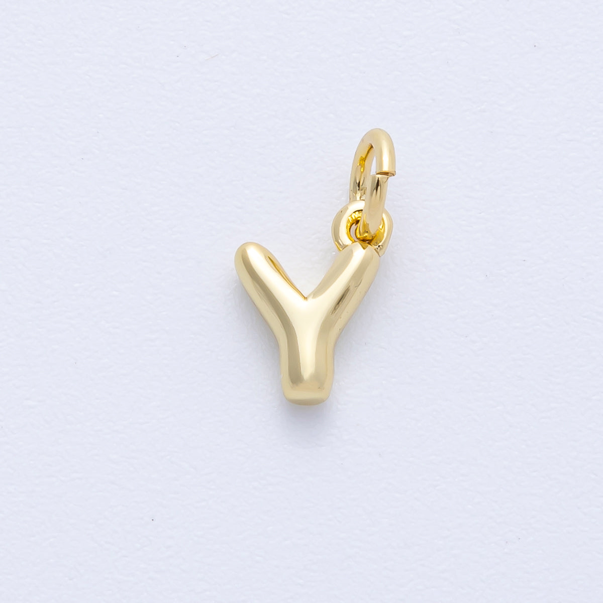 14K Gold Filled 9mm Initial Letter Chubby Balloon Alphabet Charm | AF-261-AF273