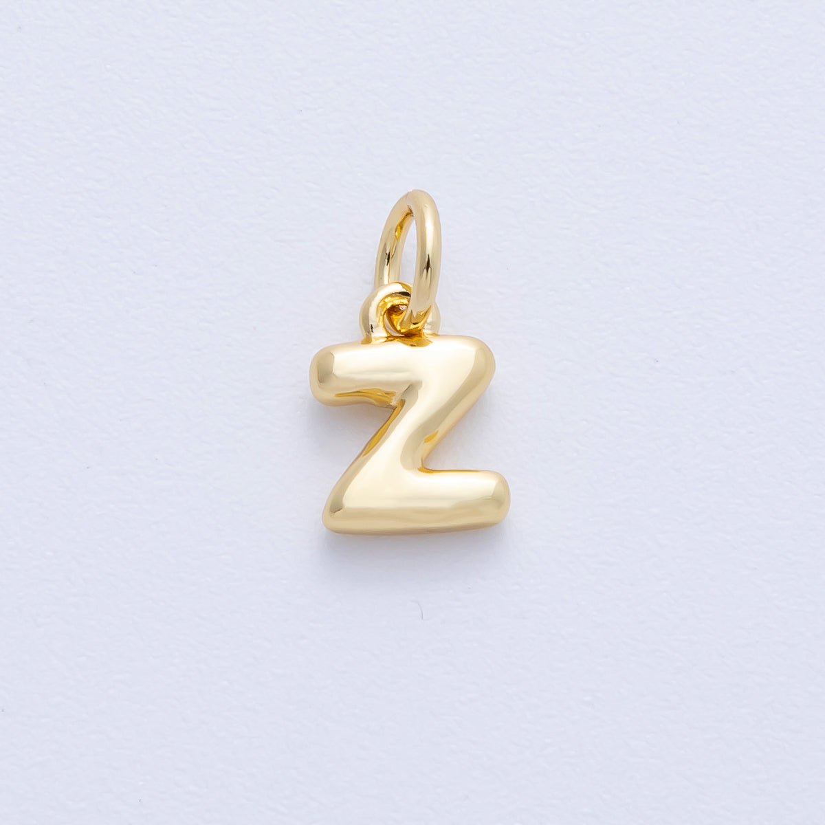 14K Gold Filled 9mm Initial Letter Chubby Balloon Alphabet Charm | AF-261-AF273