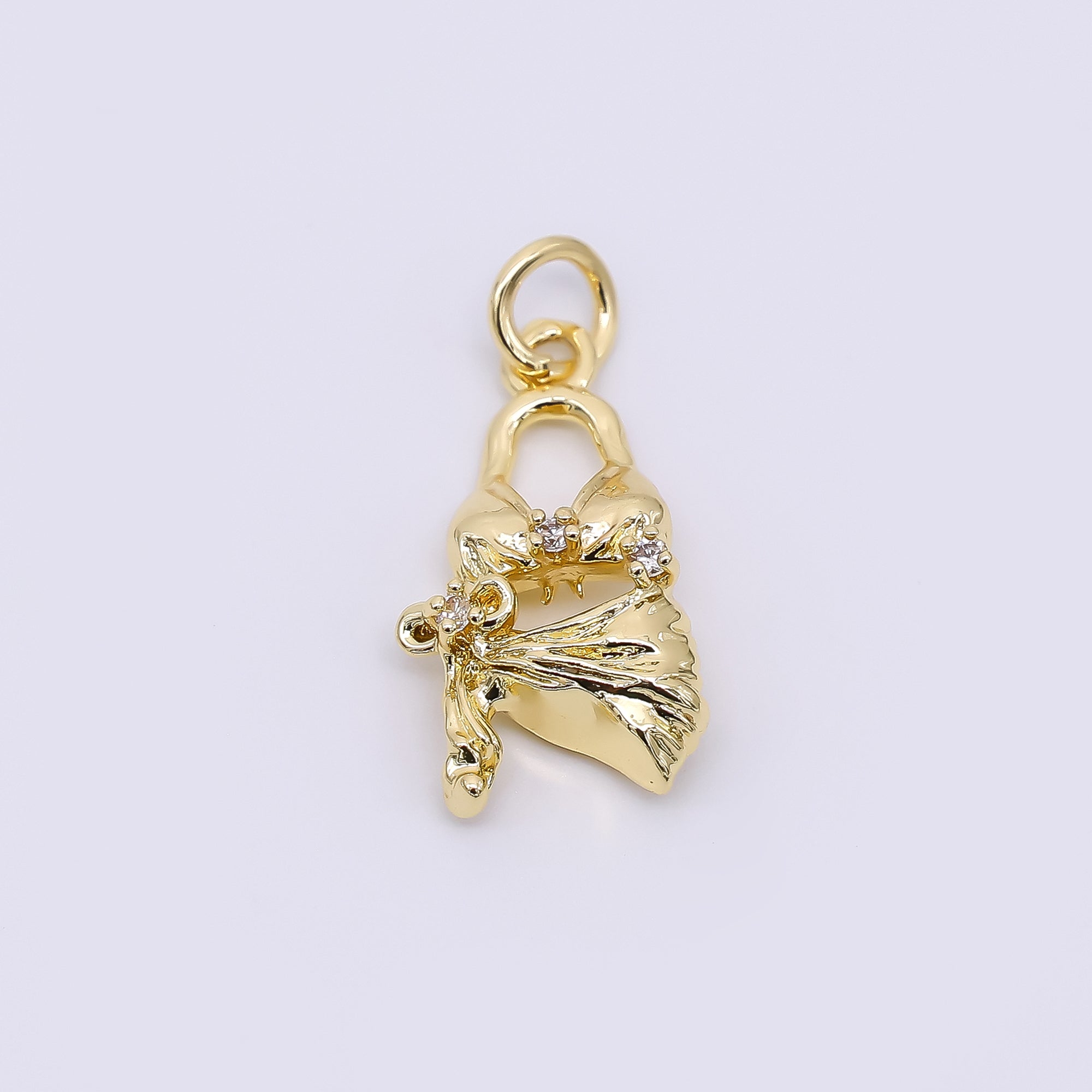 24K Gold Filled 18.5mm Sexy Gorgeous Bikini Charm in Gold & Silver | AH-551