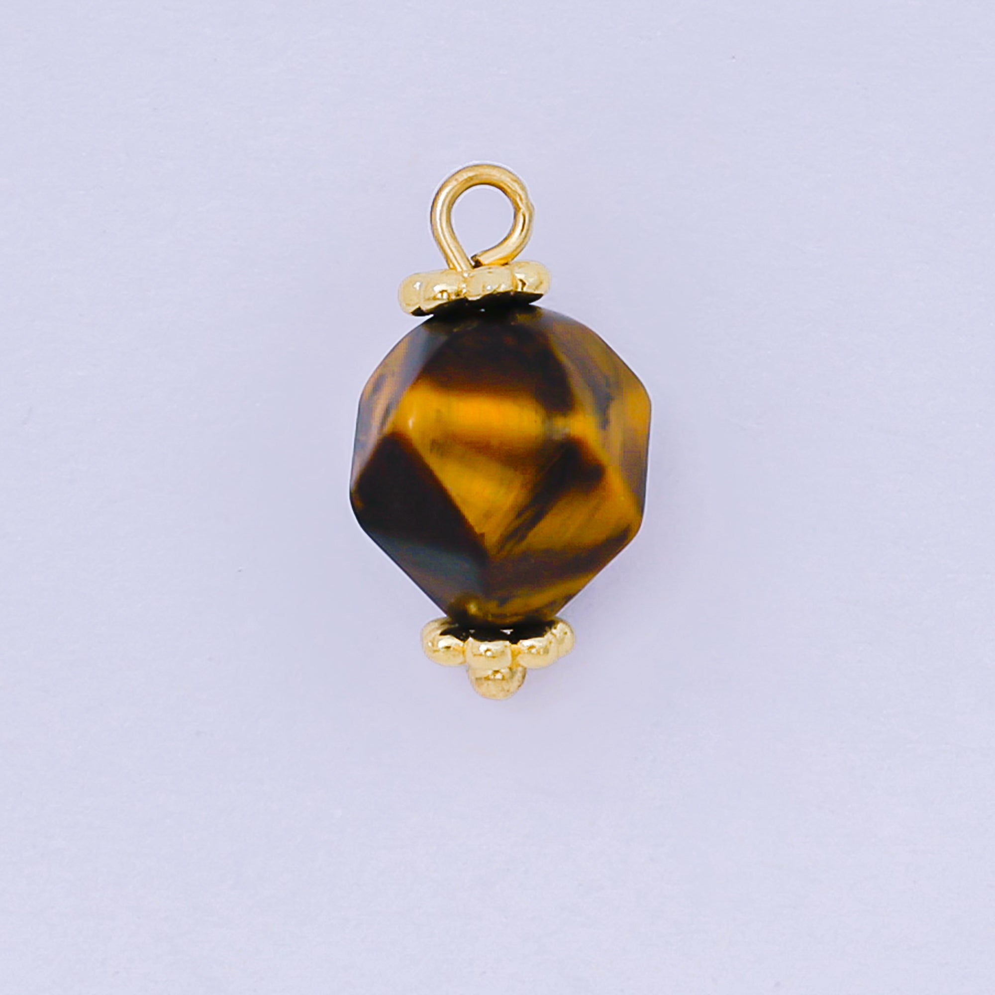 24K Gold Filled 14mm Acrylic Art Mystical Round Charm in Purple, Black, & Blue | AH-659 AH-660