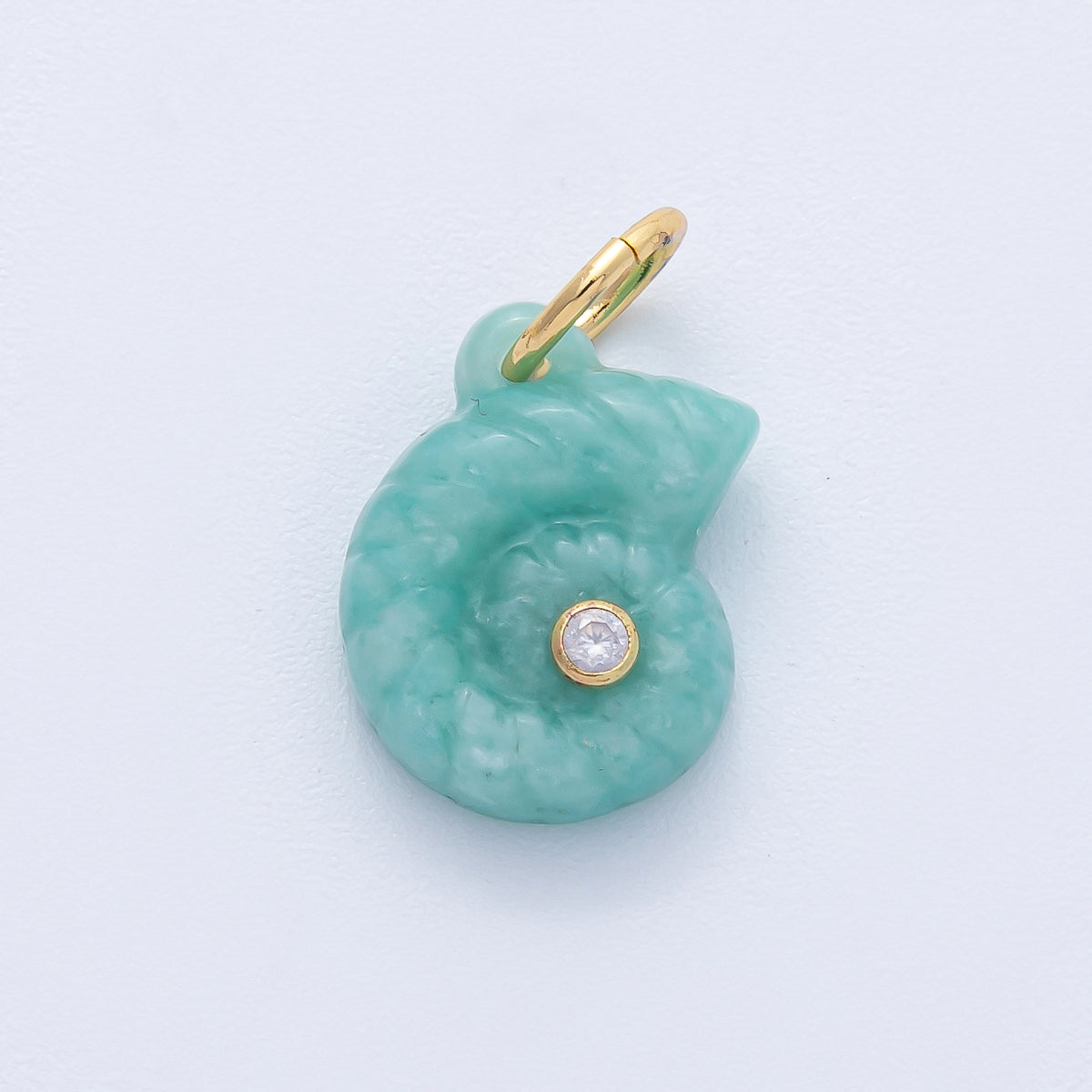 18K Gold Filled 16mm CZ Embedded Sea Shell Charm | AK135 - AK139