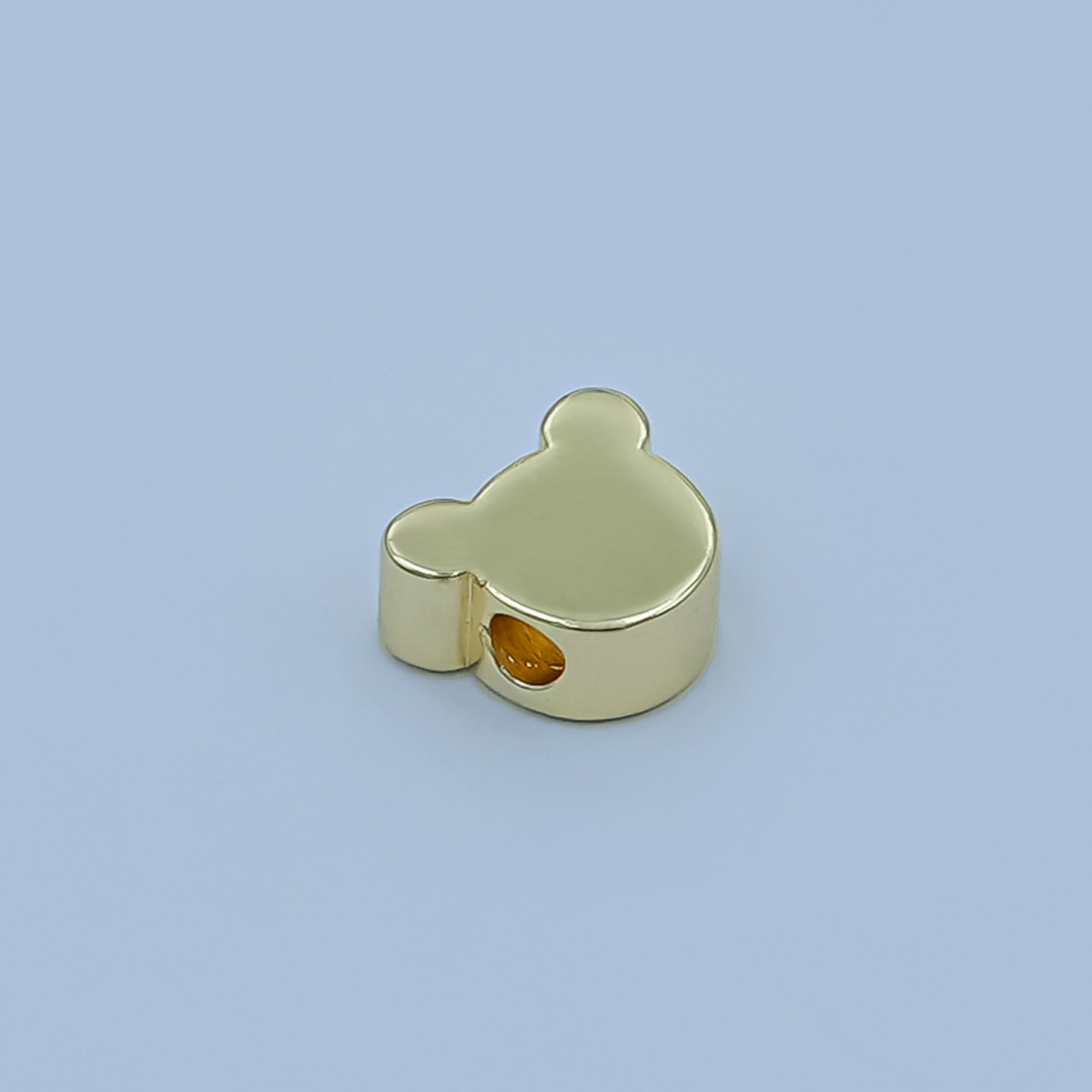 24K Gold Filled Wild Mini Bear Animals Bead Spacer | B-079