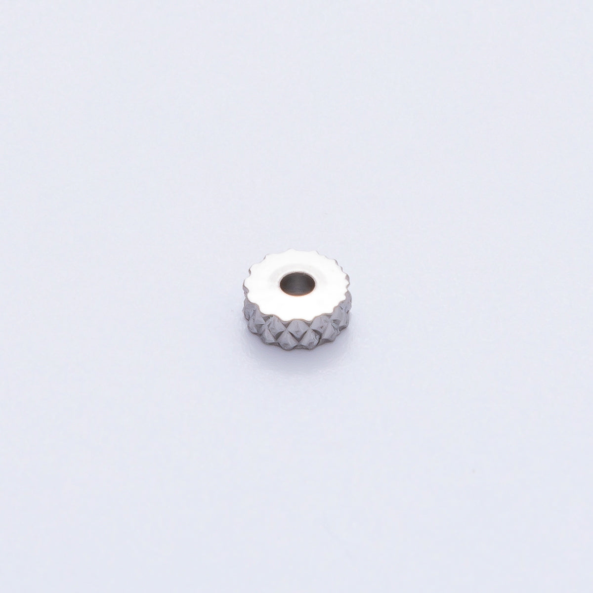18K Gold Filled Alloy 5mm Pineapple Skin Rondelle Spacer Bead in Gold & Silver | B093