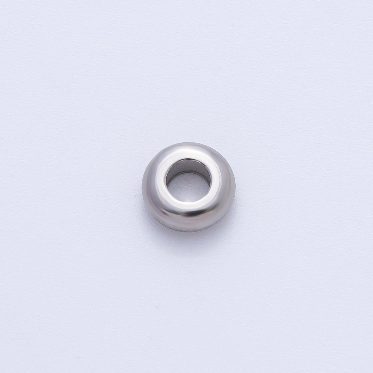 18K Gold Filled Alloy 8mm Thick Circle Spacer Bead in Gold & Silver | B218