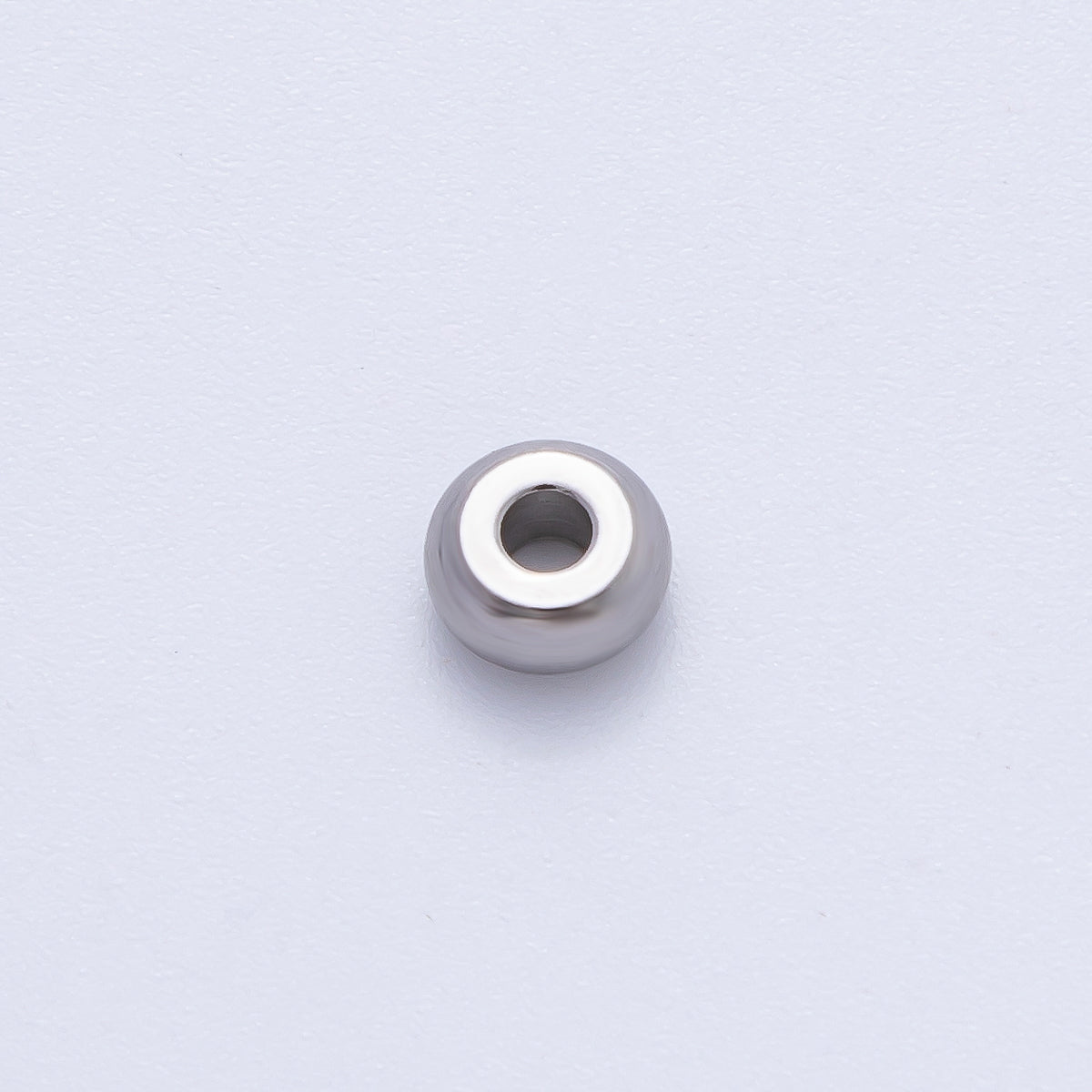 18K Gold Filled Alloy 6mm Dainty Circle Round Spacer Bead in Gold & Silver | B272
