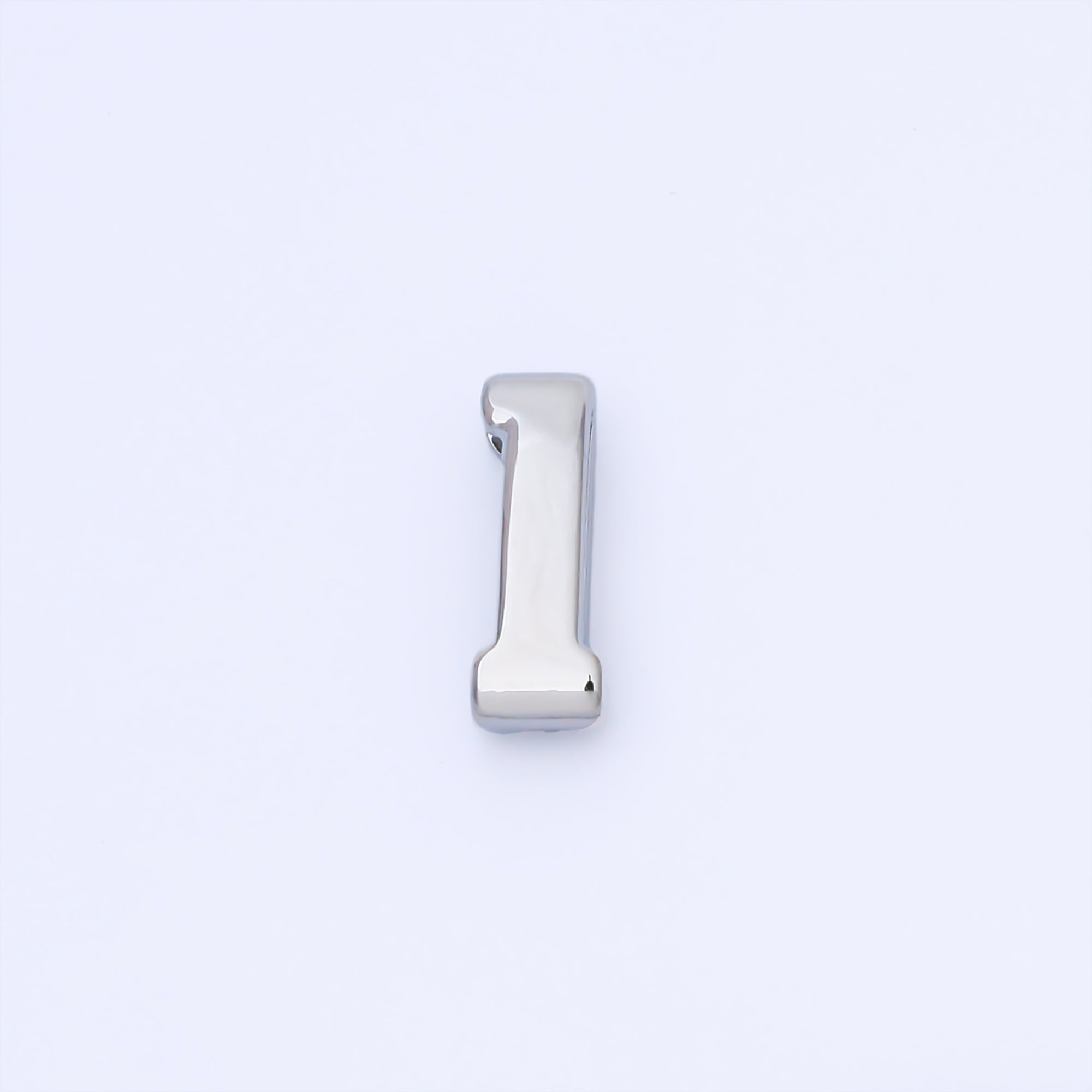 24K Gold Filled 20mm Minimalist Number 0-9 Numerology Bead in Silver & Gold | B489 - B850