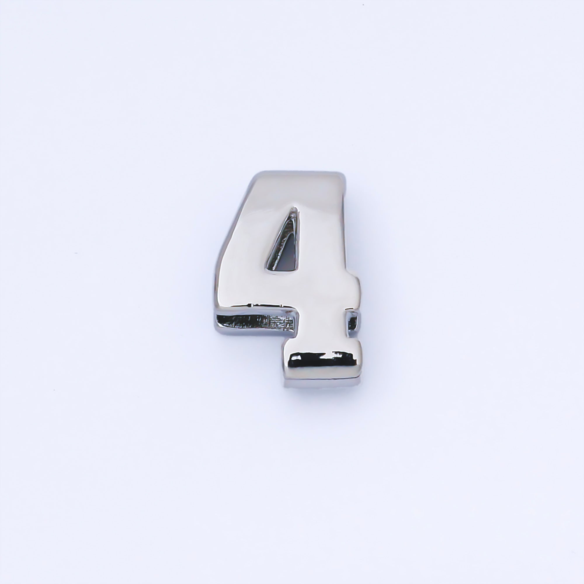 24K Gold Filled 20mm Minimalist Number 0-9 Numerology Bead in Silver & Gold | B489 - B850