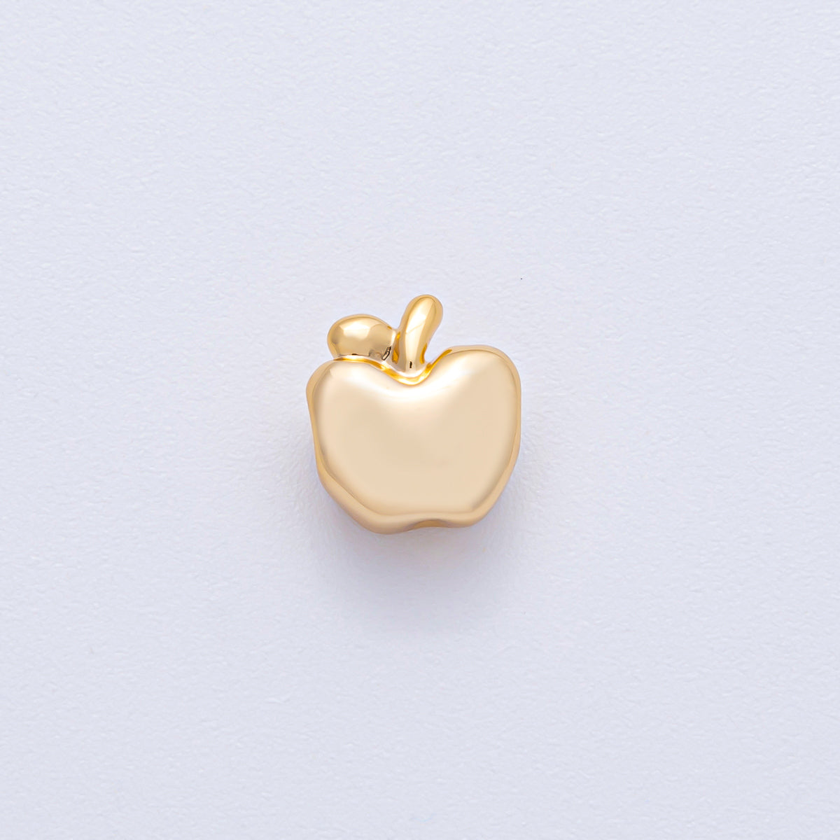 18K Gold Filled 10mm Minimalist Apple Fruit Bead | B525