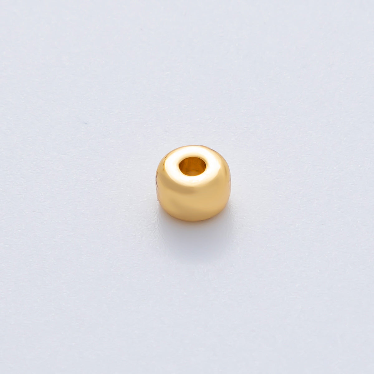 18K Gold Filled 6mm Minimalist Rondelle Spacer Bead | B538