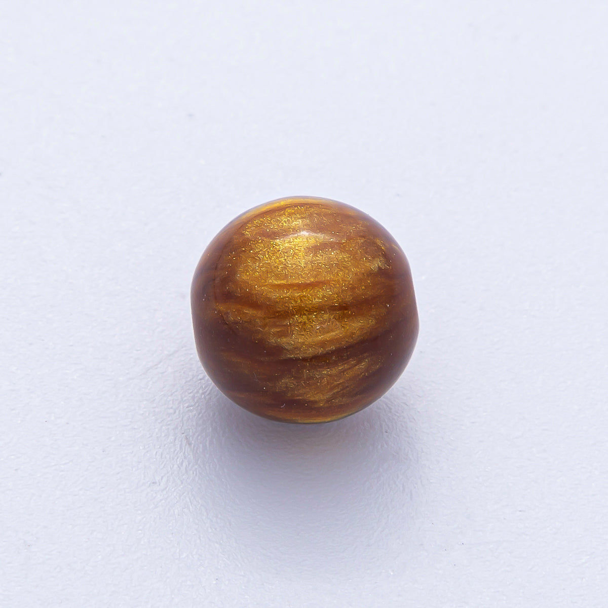 12mm Dark Teal, Yellow, Blue, Purple, Brown, Green Glitter Resin Round Bead | B569 - B583