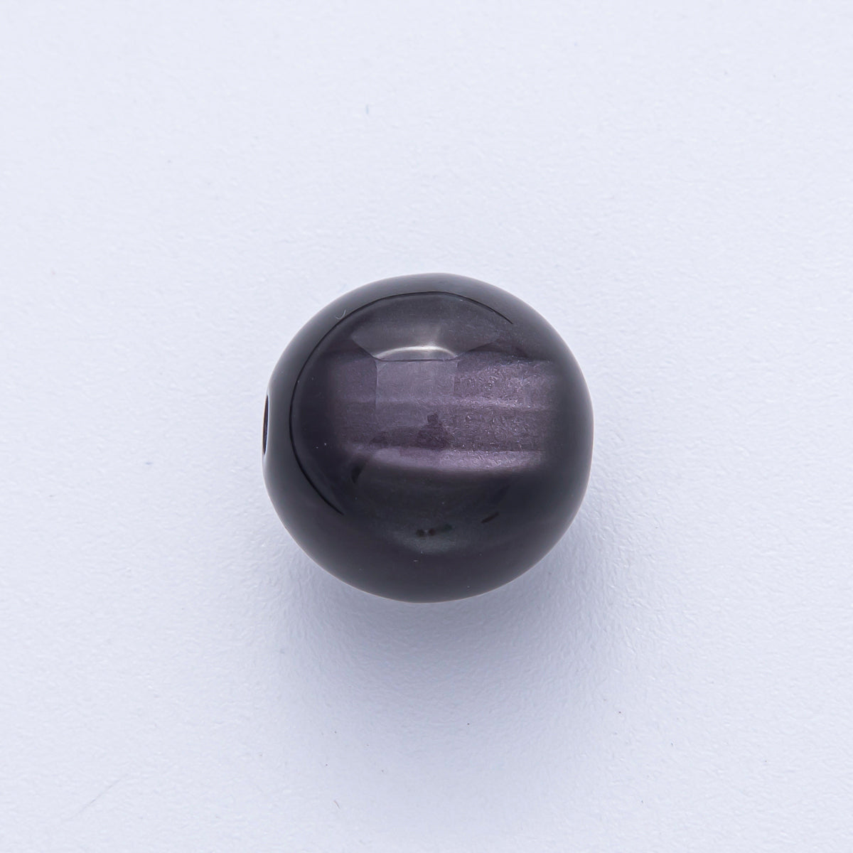 16mm Purple, White, Green, Red, Brown, Pink Glitter Acrylic Resin Round Bead Set | B601 - B604