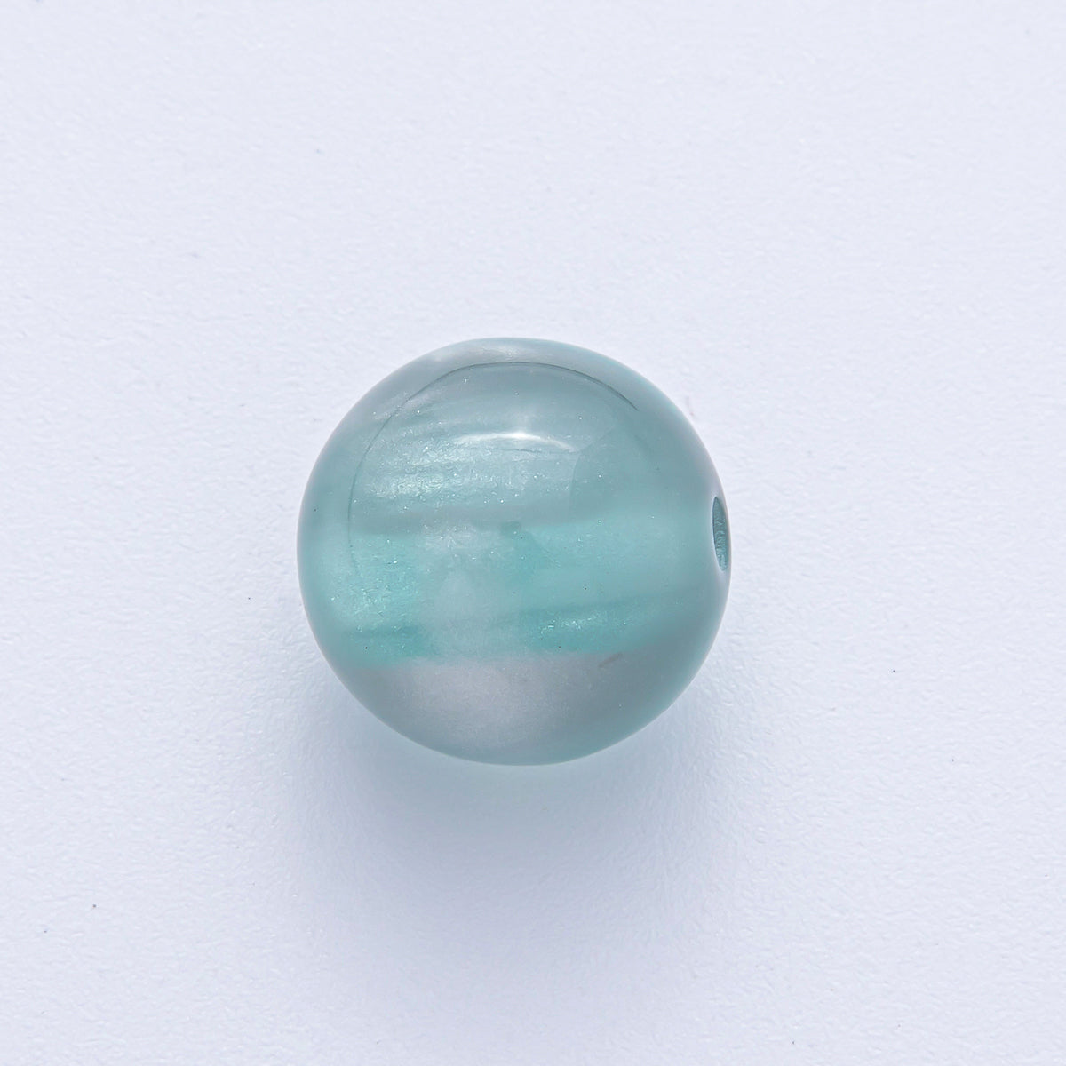 16mm Purple, White, Green, Red, Brown, Pink Glitter Acrylic Resin Round Bead Set | B601 - B604