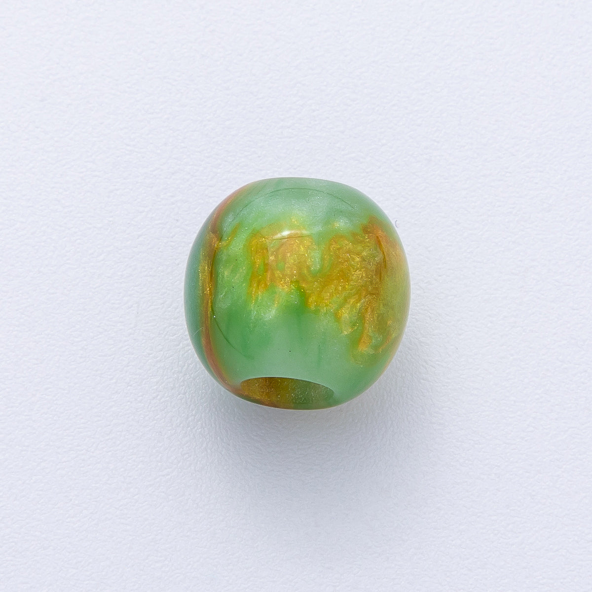 12mm Green, Red, Blue, Grey Multicolor Glitter Resin Round Bead Set | B606 B607