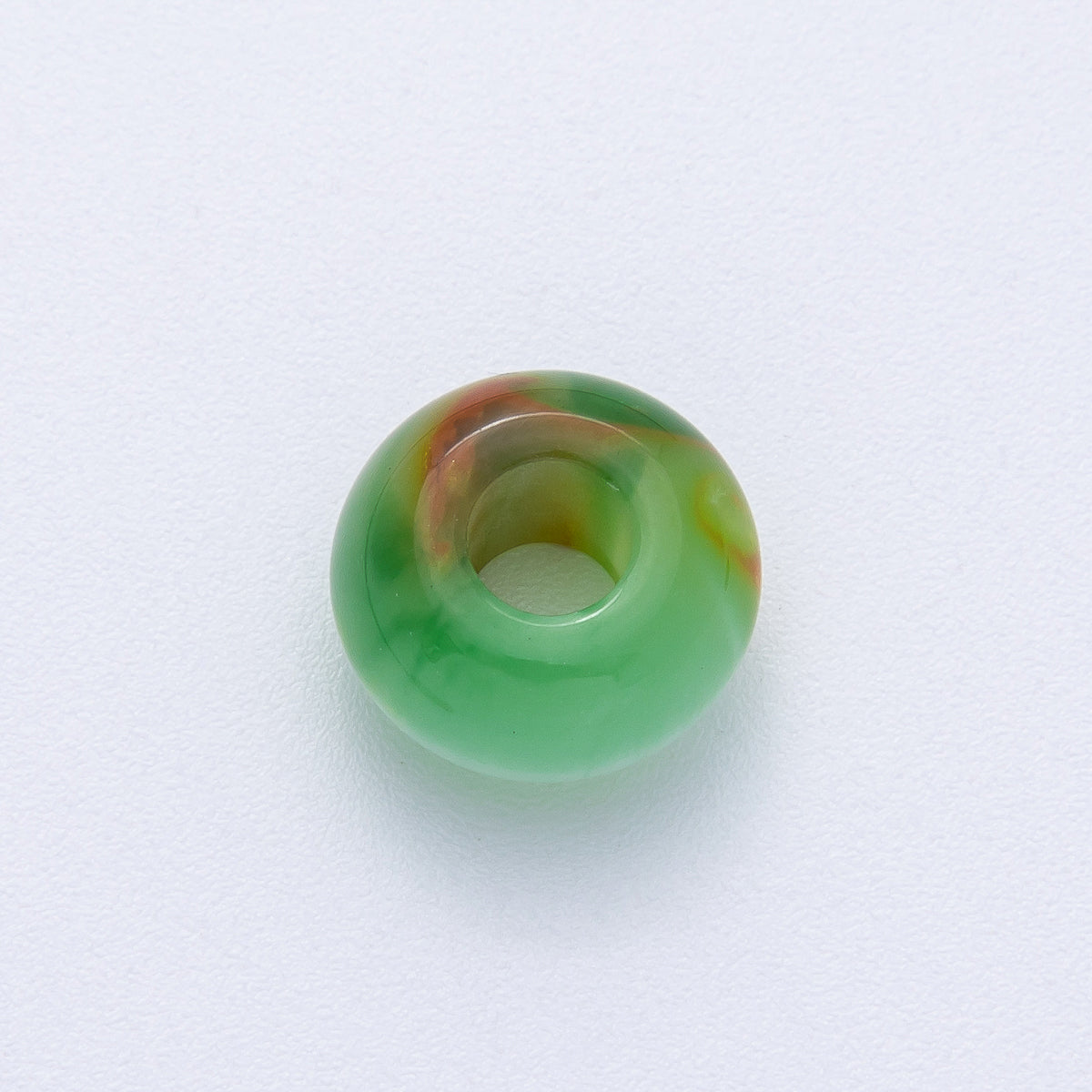10 pcs 7mm Blue, Green, Brown, Red Multicolor Resin Rondelle Bead | B618 B621